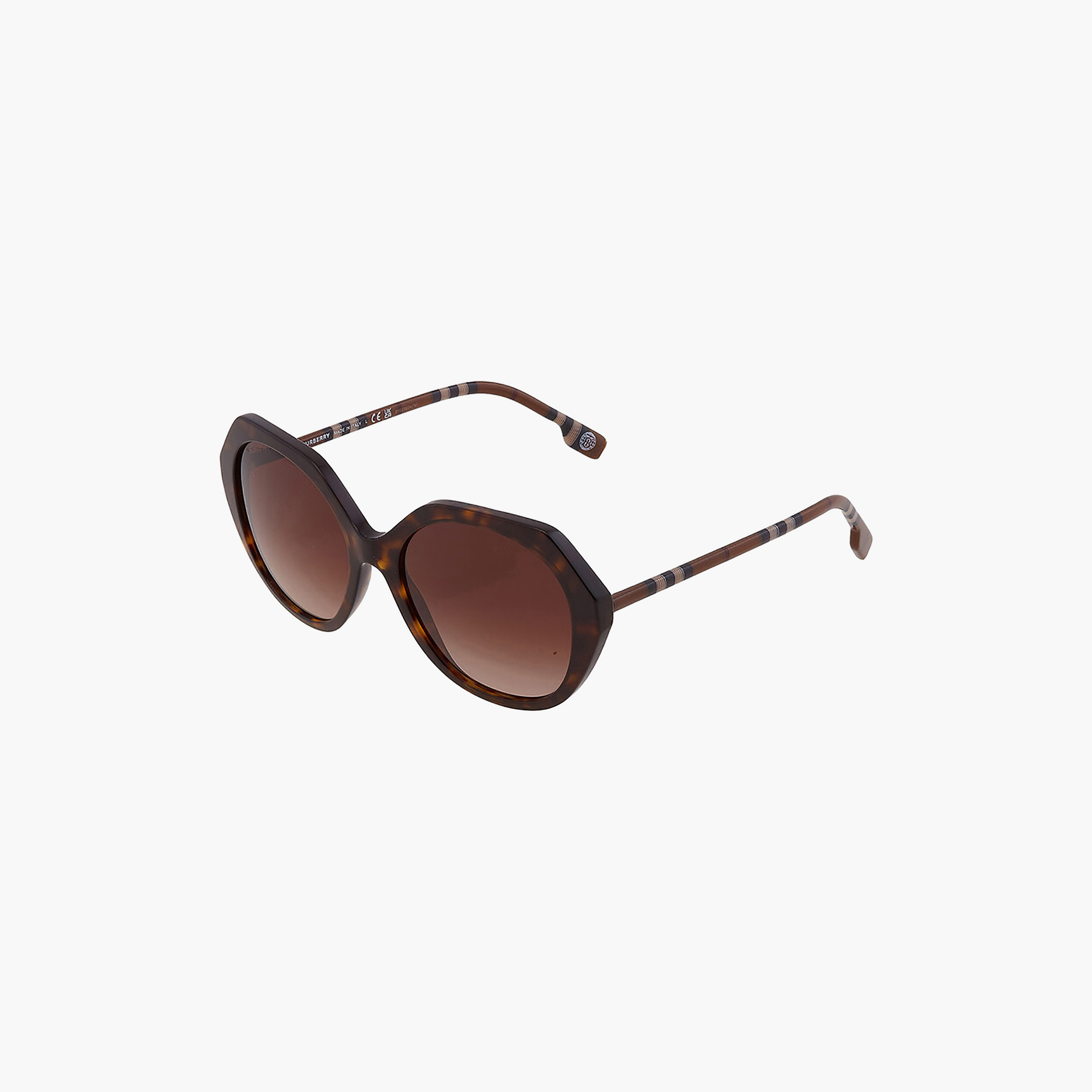نظارات شمسية بنية اللون بتصميم هندسي من بربري للنساء | 4375-women-sunglasses-image-1