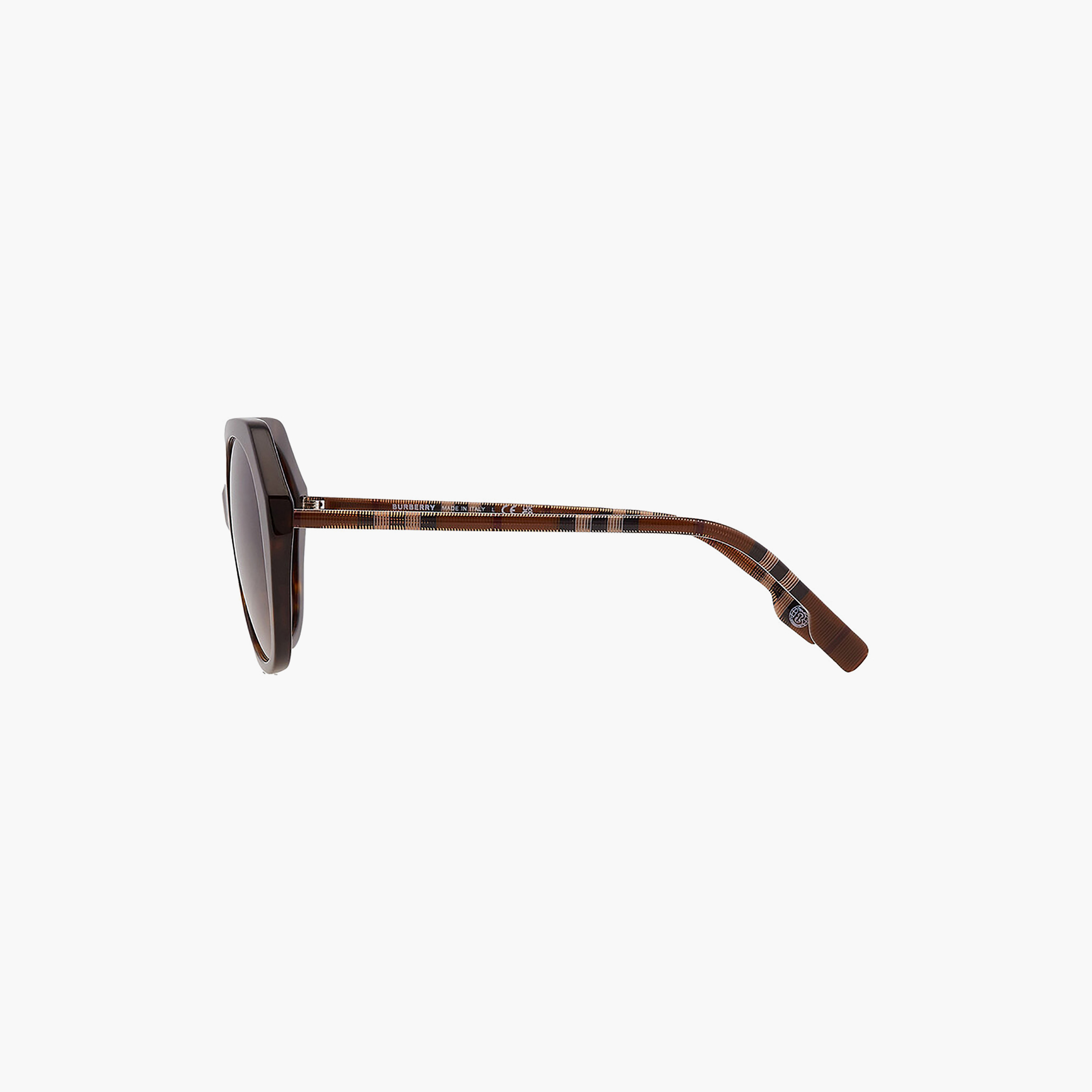 نظارات شمسية بنية اللون بتصميم هندسي من بربري للنساء | 4375-women-sunglasses-image-2