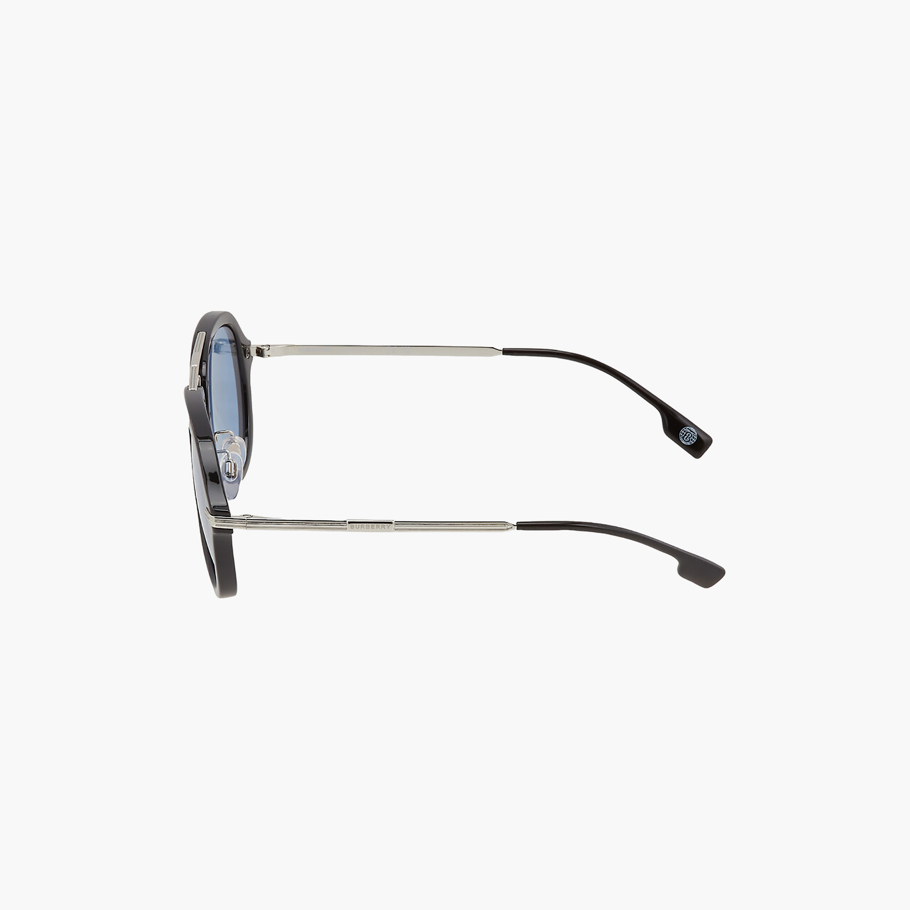 نظارات شمسية دائرية زرقاء للرجال من بربري | 4377-men-sunglasses-image-2