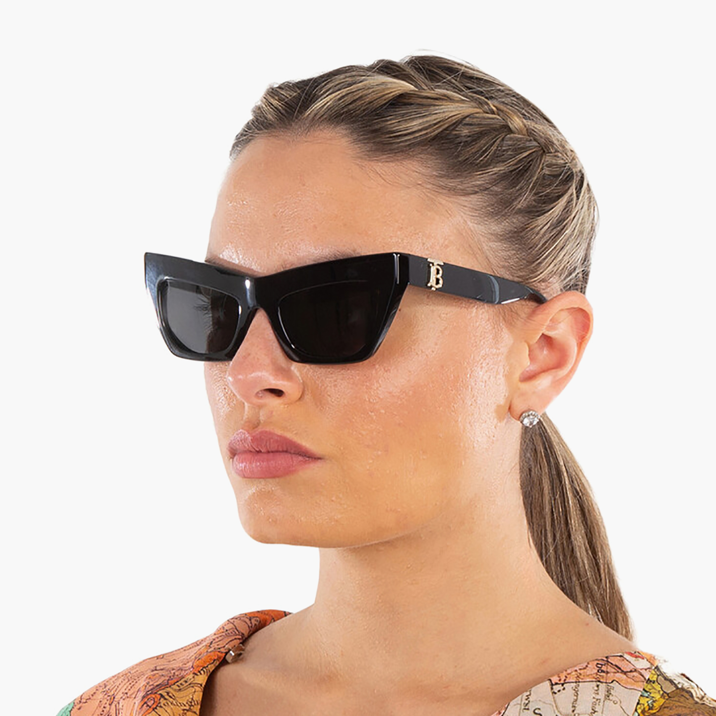 Burberry Women Cat Eye Grey Sunglasses | 4405-women-sunglasses-image-5