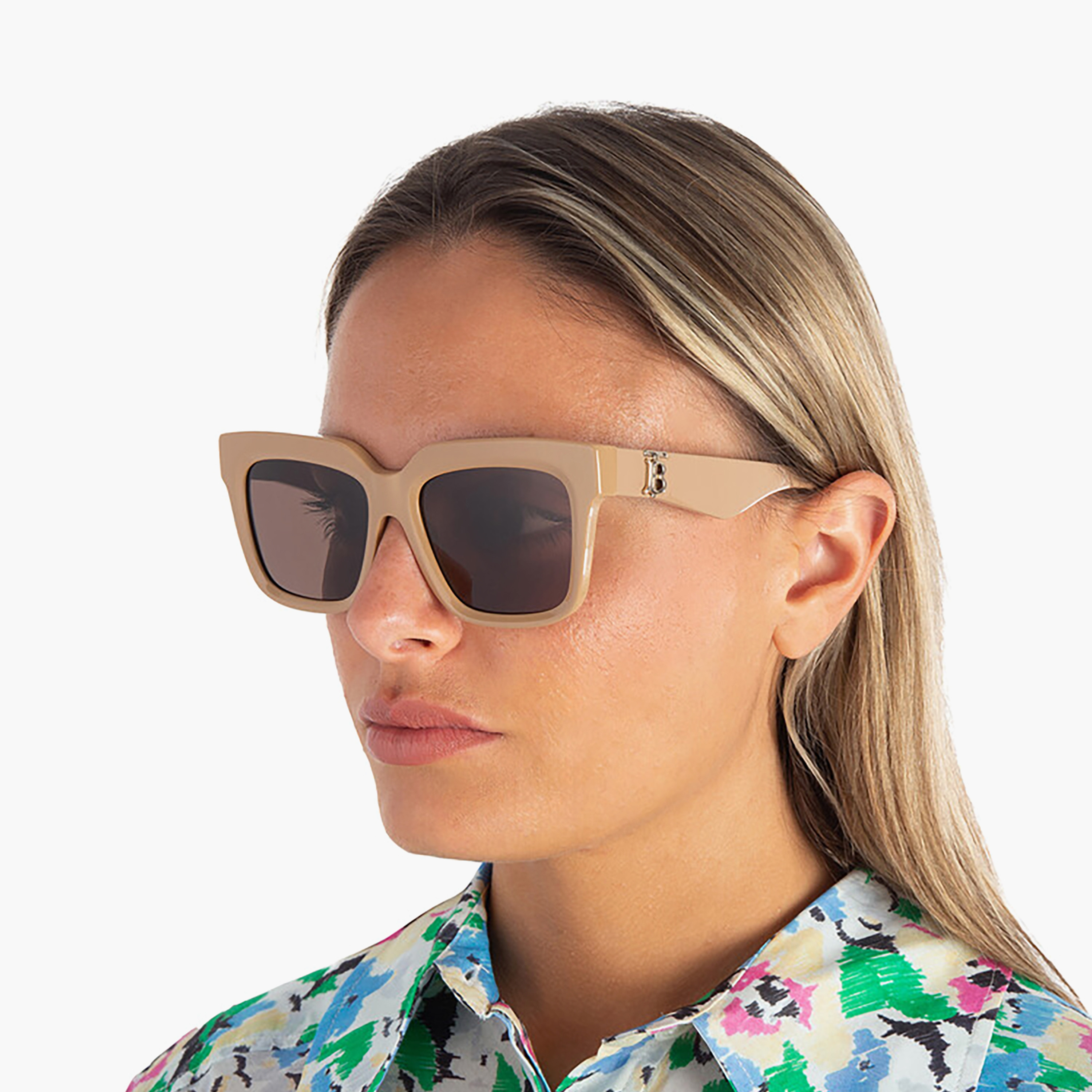 نظارات شمسية مربعة بنية اللون من بربري للنساء | 4419-women-sunglasses-image-5