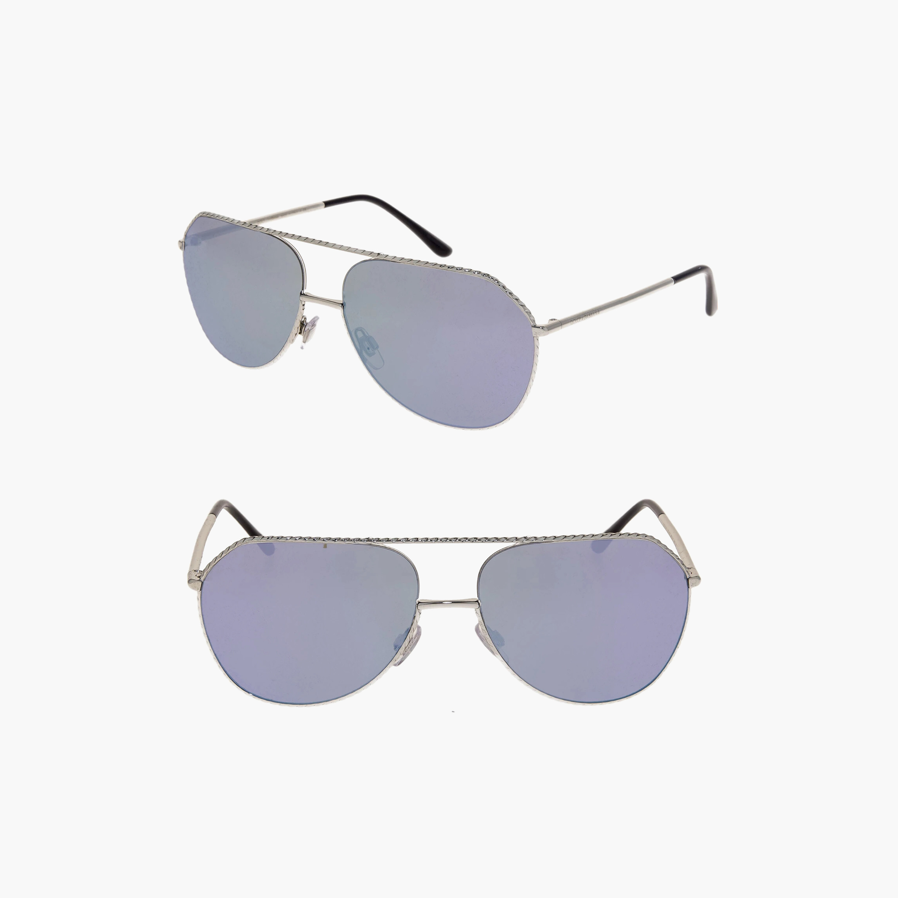 نظارات شمسية زرقاء بتصميم طيار من دولتشي آند غابانا للنساء | 2191-women-sunglasses-image-4