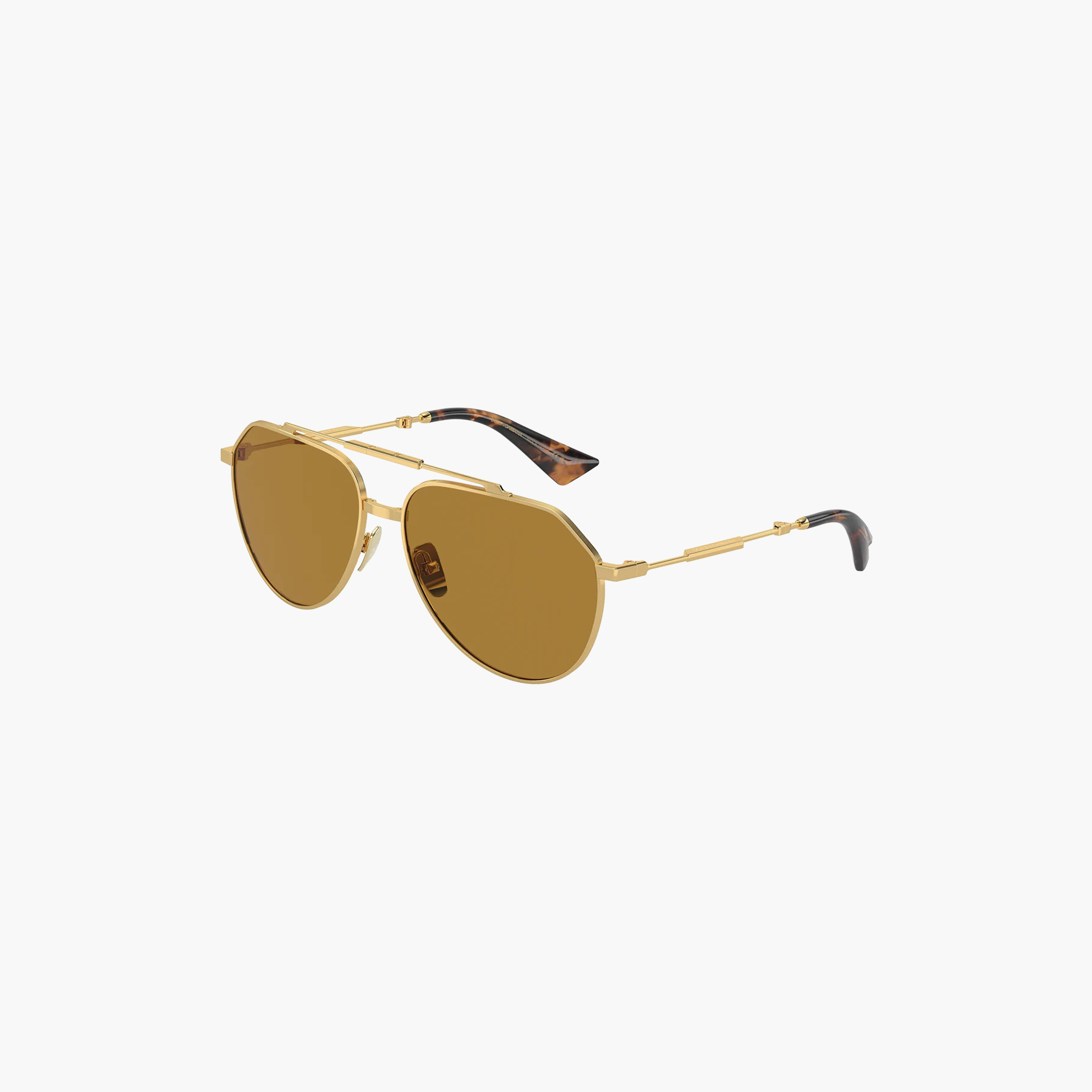 نظارات شمسية رجالية من دولتشي آند غابانا بتصميم طيار بني | 2302-men-sunglasses-image-3