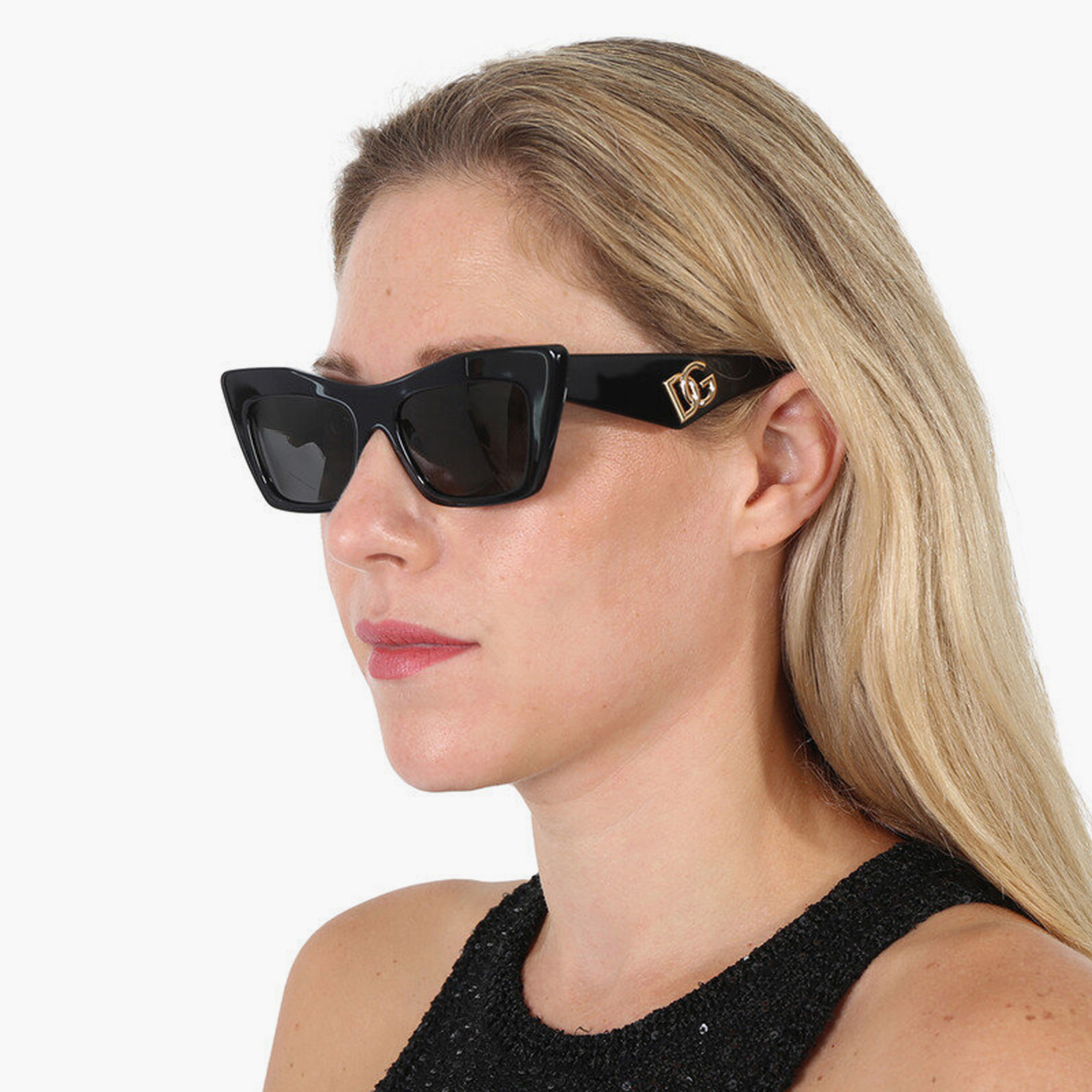 نظارات شمسية رمادية بتصميم عين القطة من دولتشي آند غابانا للنساء | 4435-women-sunglasses-image-4