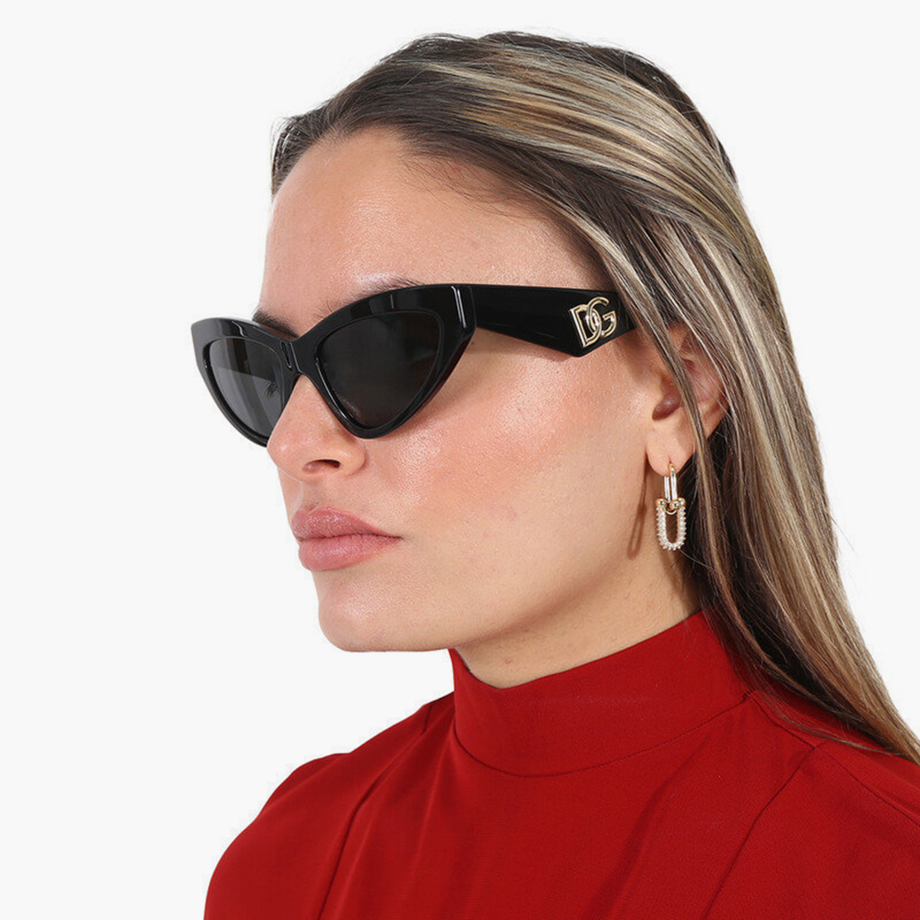نظارات شمسية رمادية بتصميم عين القطة من دولتشي آند غابانا للنساء | 4439-women-sunglasses-image-5