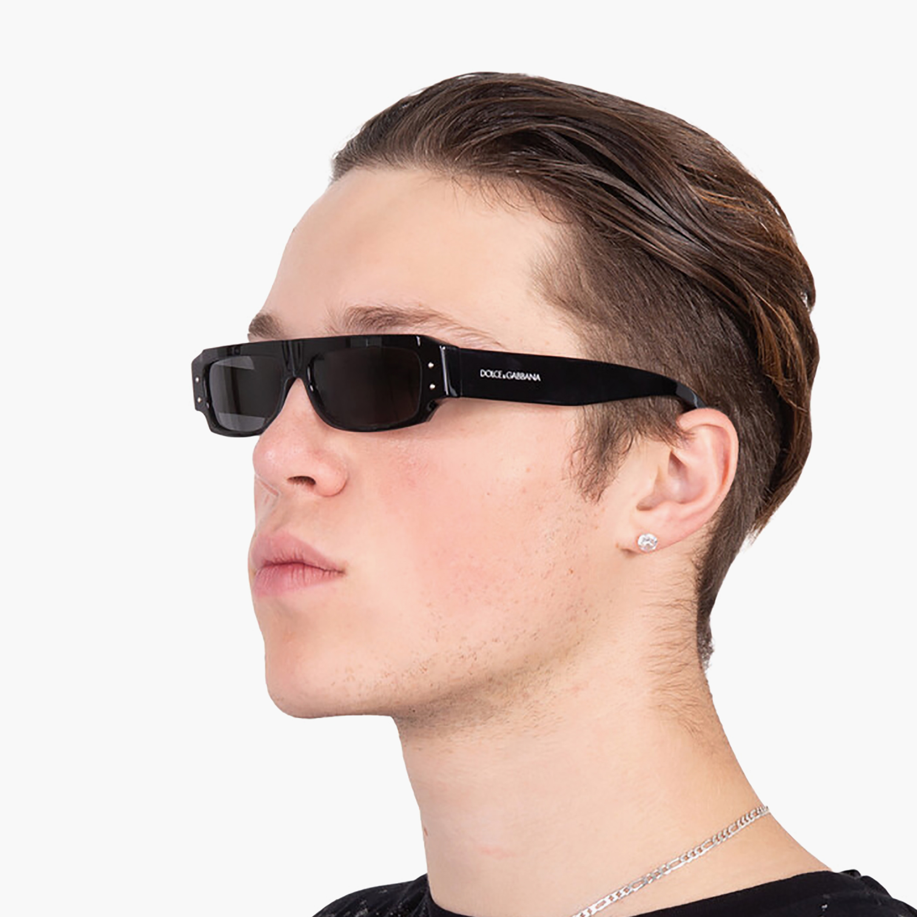 نظارات شمسية رجالية مستطيلة رمادية من دولتشي آند غابانا | 4458-men-sunglasses-image-5