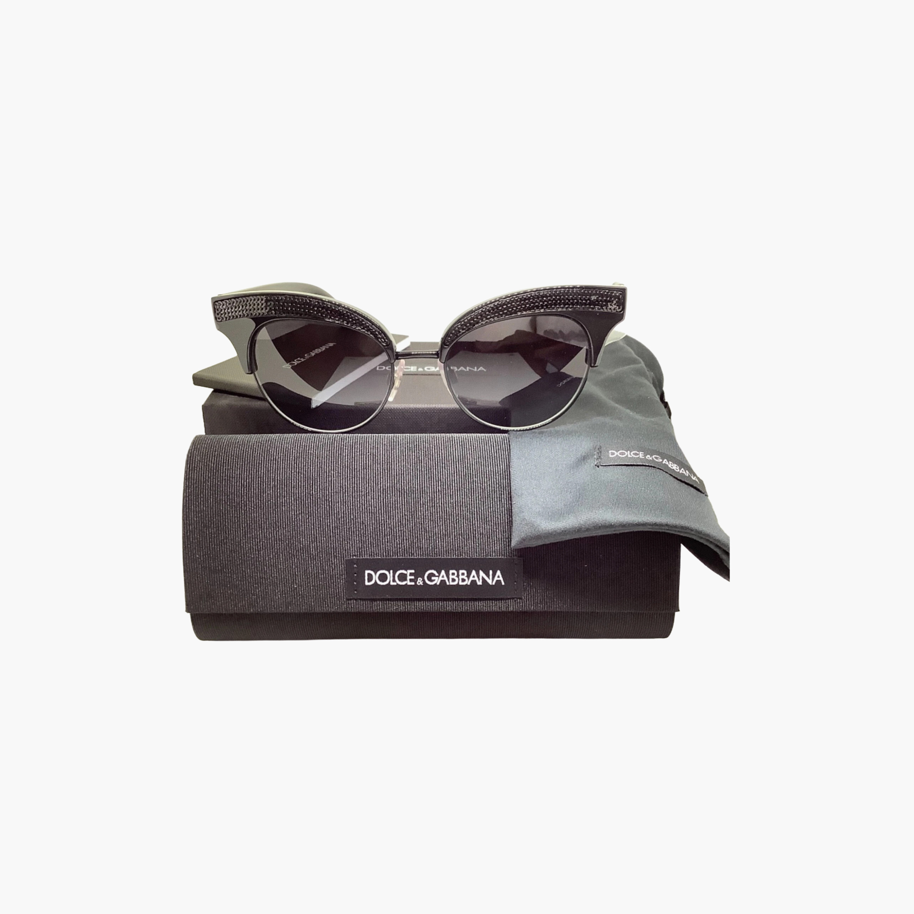 Dolce & Gabbana Women Cat Eye Grey Sunglasses | 6109-women-sunglasses-image-2
