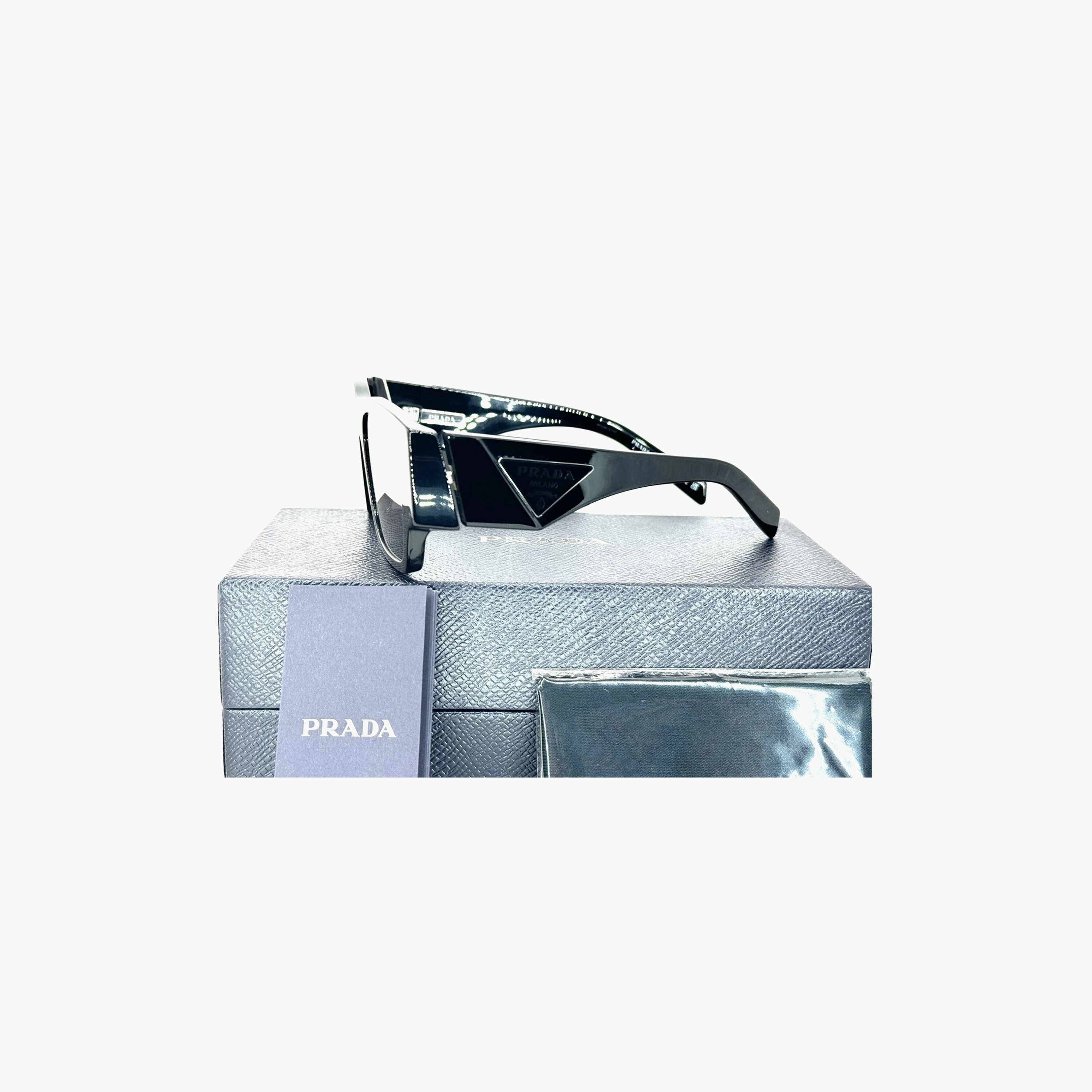 Prada Men Rectangle Grey Sunglasses | 10ZS-men-sunglasses-image-5