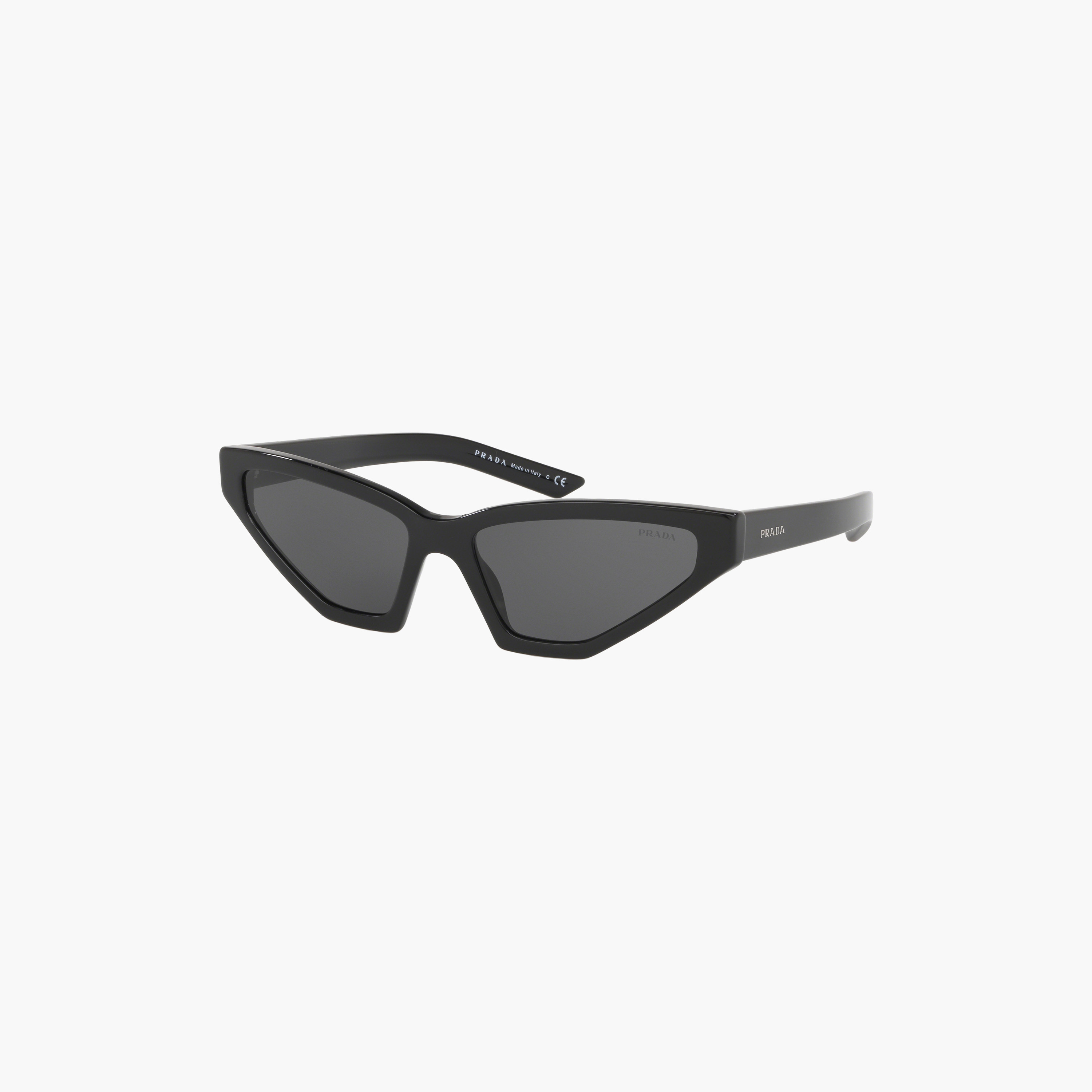 نظارات شمسية رمادية بتصميم عين القطة من برادا للرجال | 12VS-men-sunglasses-image-3