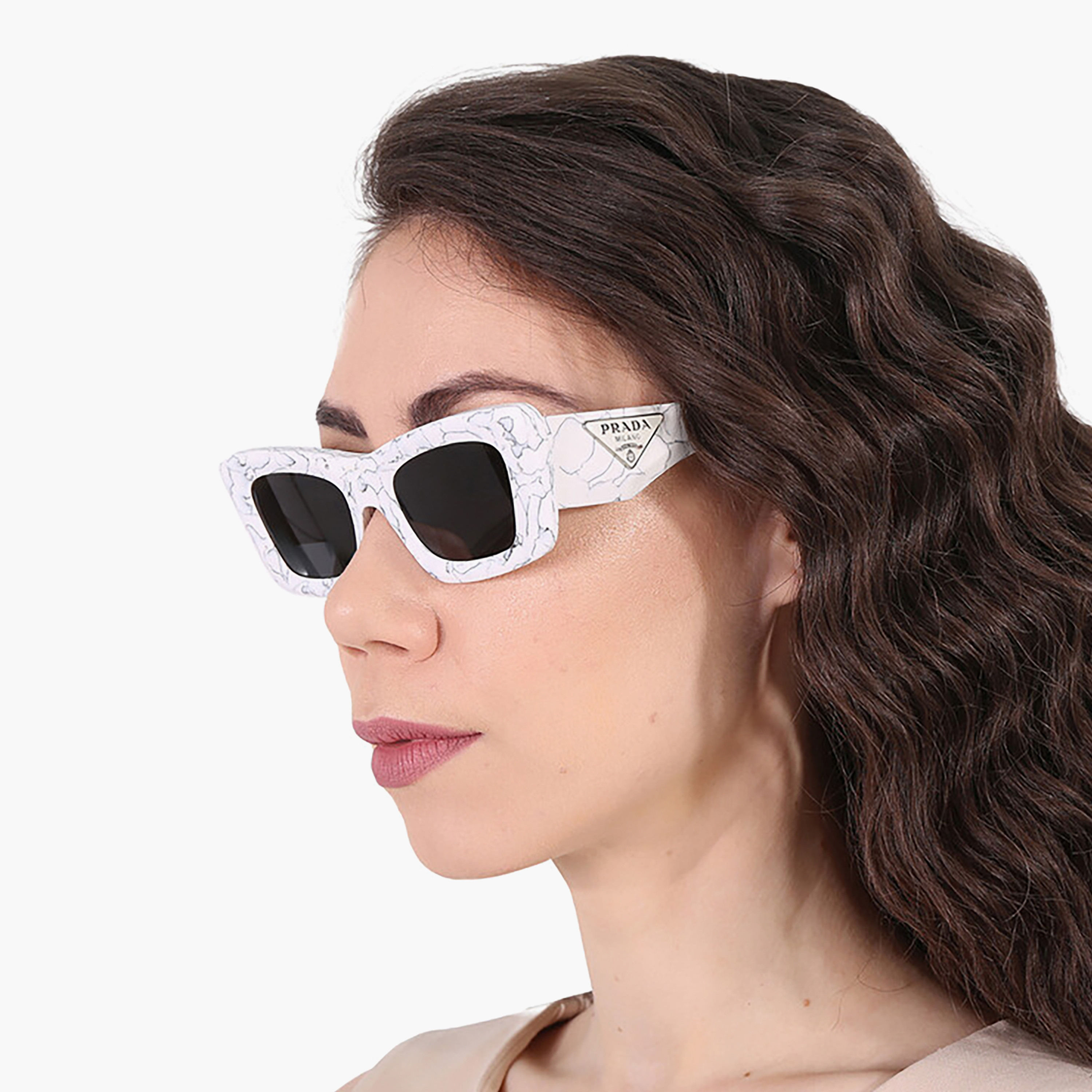 نظارات شمسية برادا نسائية مستطيلة رمادية | 13ZS-women-sunglasses-image-5