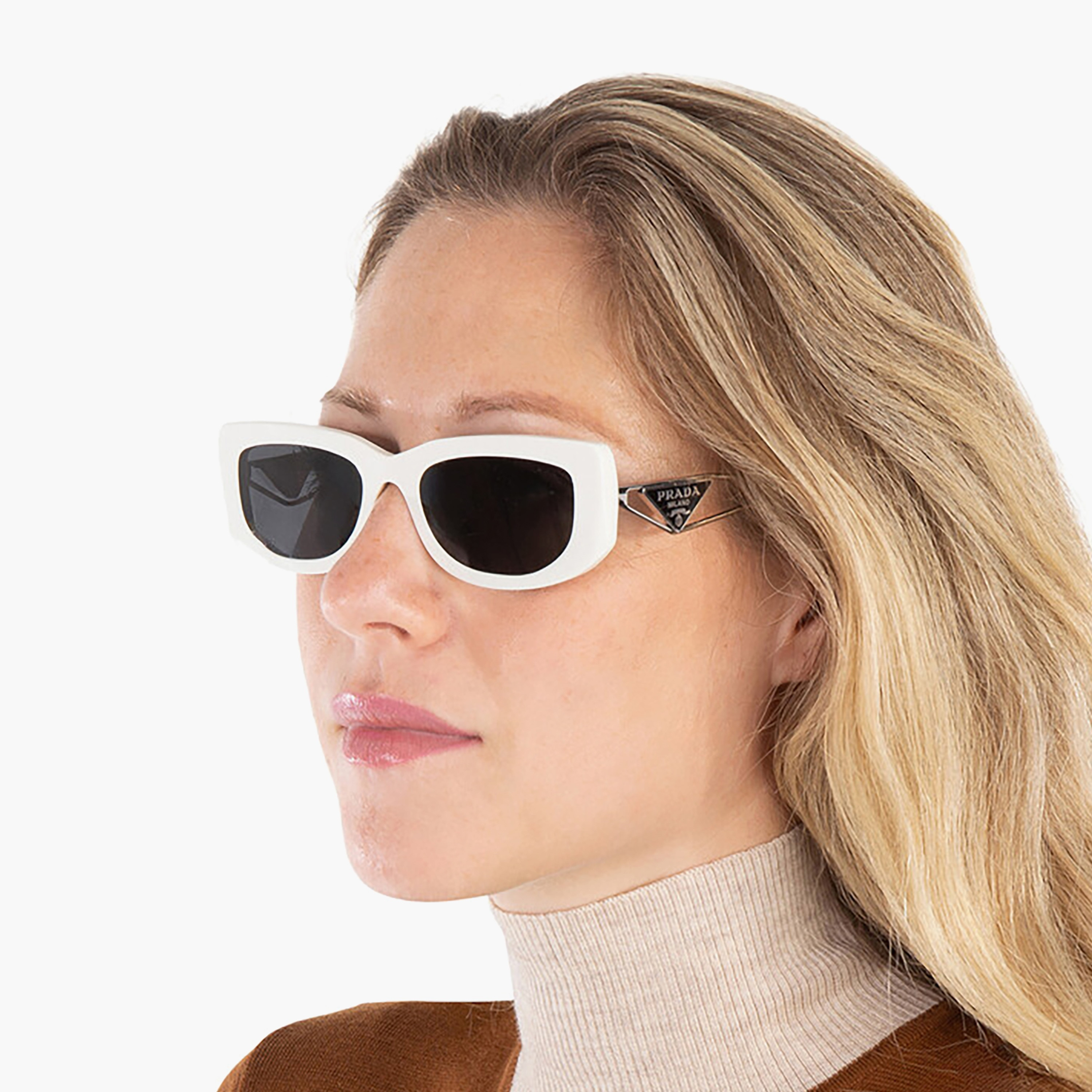 نظارات شمسية برادا رمادية مستطيلة للنساء | 14YS-women-sunglasses-image-5