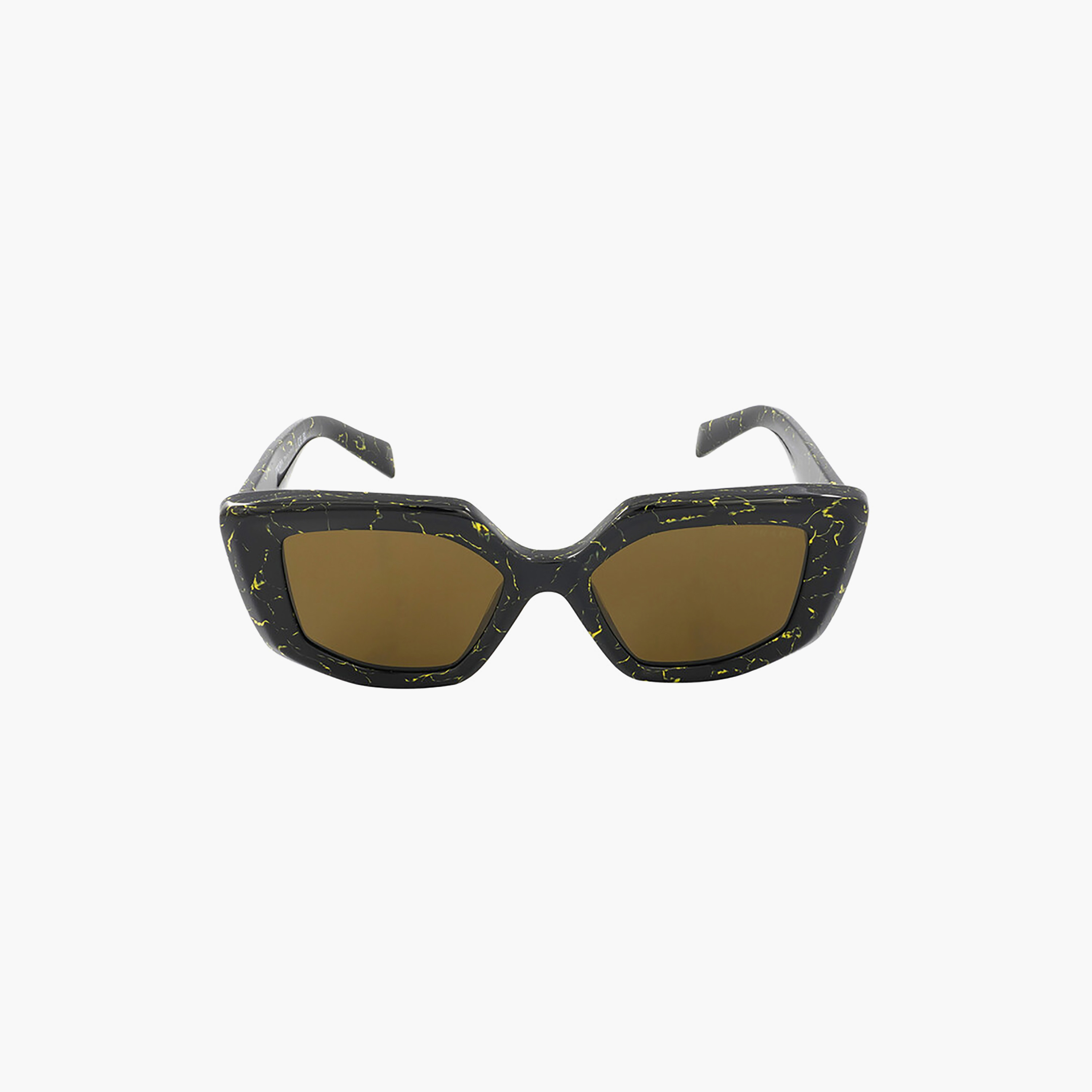 Prada Women Rectangle Brown Sunglasses | 14ZS-women-sunglasses-image-1