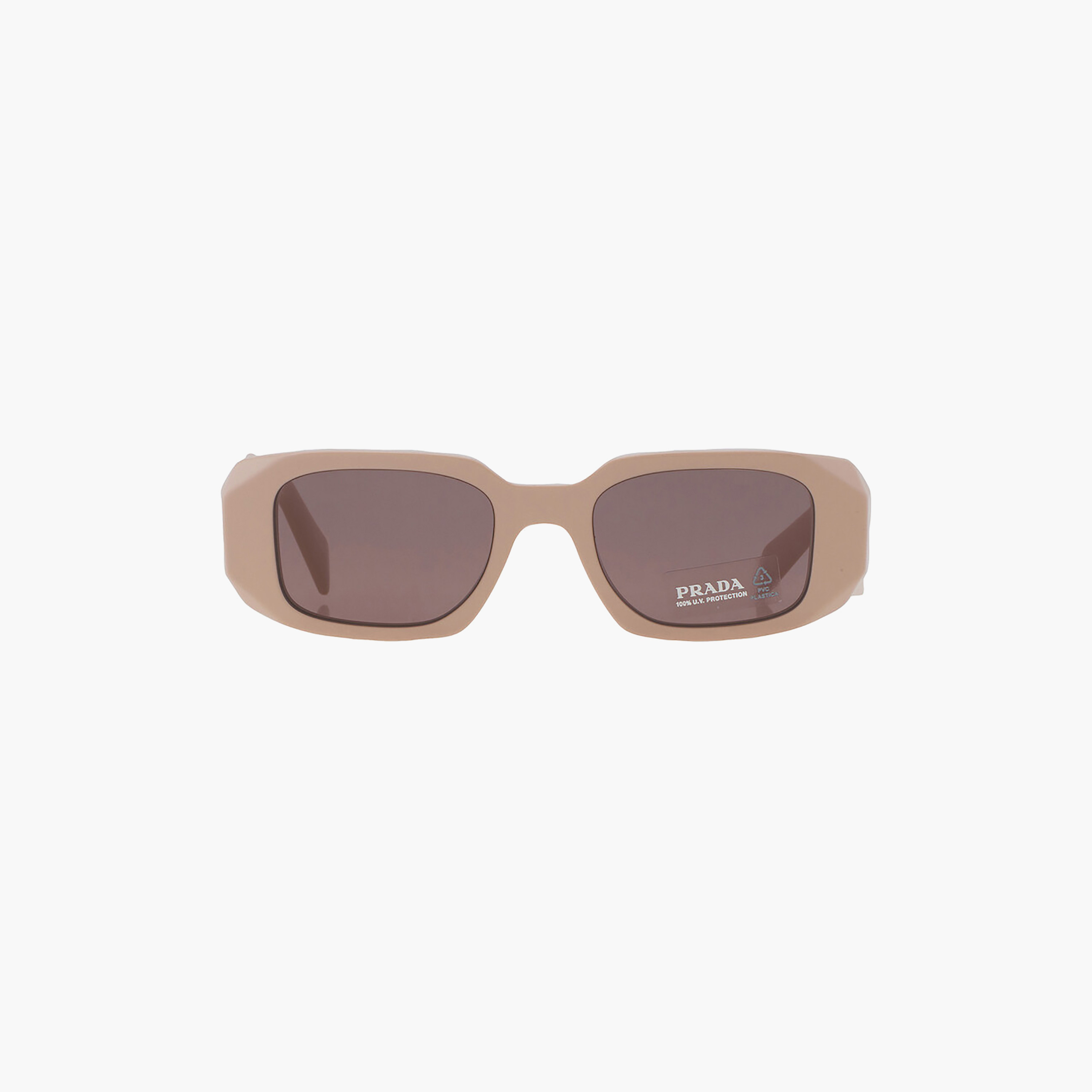 نظارات شمسية برادا نسائية مستطيلة بنية اللون | 17WS-women-sunglasses-image-1