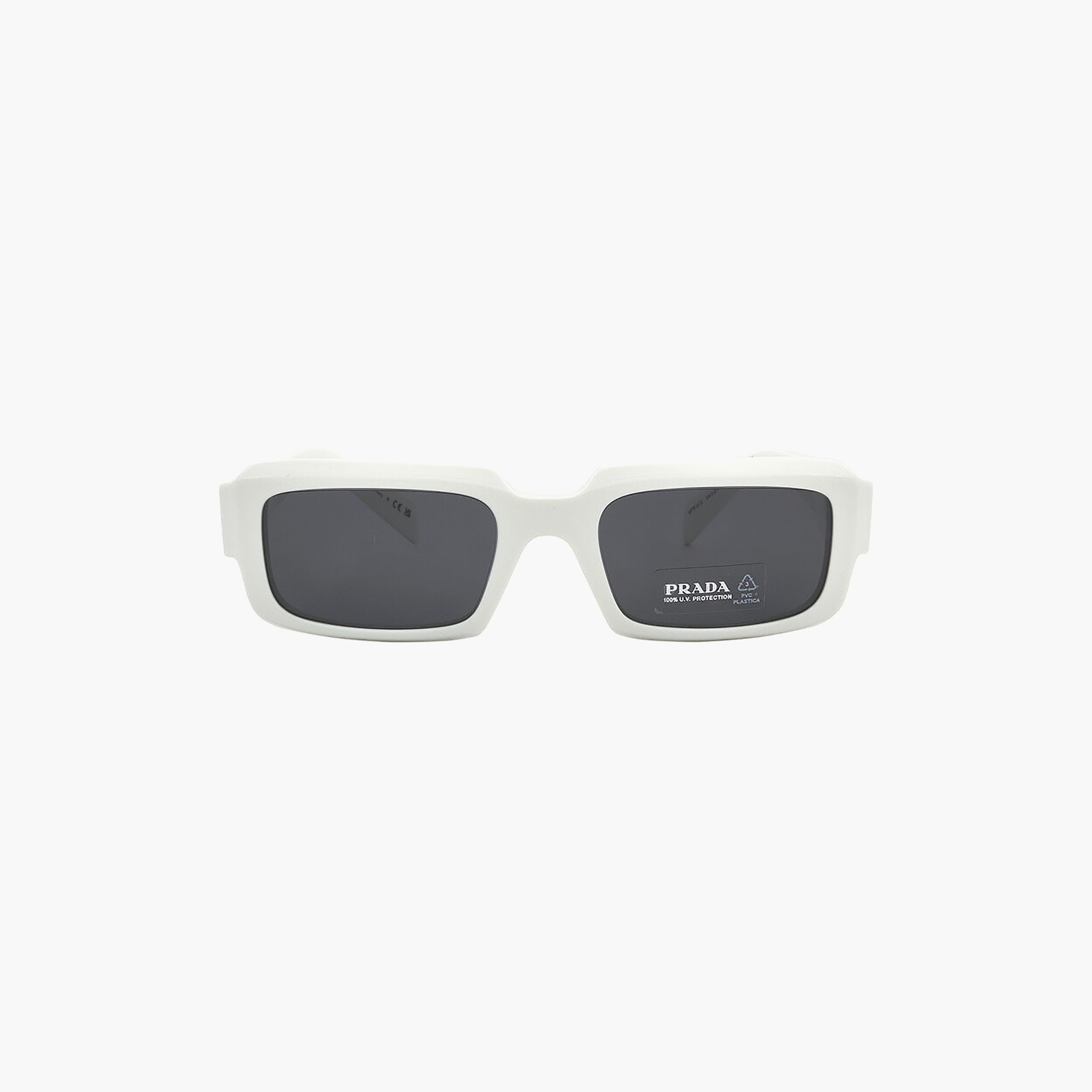 Prada Men Rectangle Polorized Grey Sunglasses | 27ZS-men-sunglasses-image-1