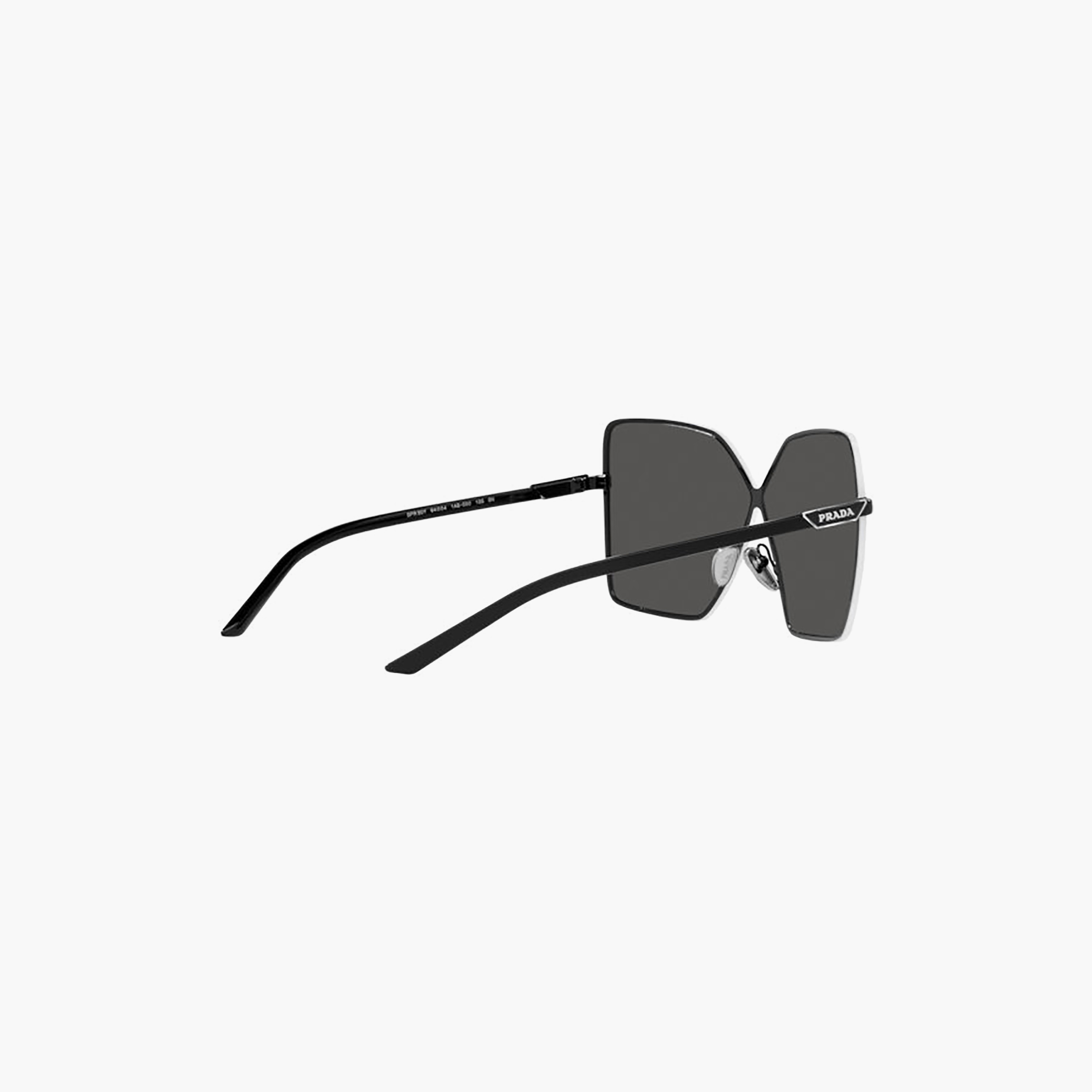 نظارات شمسية رمادية مربعة مستقطبة من برادا للنساء | 50YS-women-sunglasses-image-5