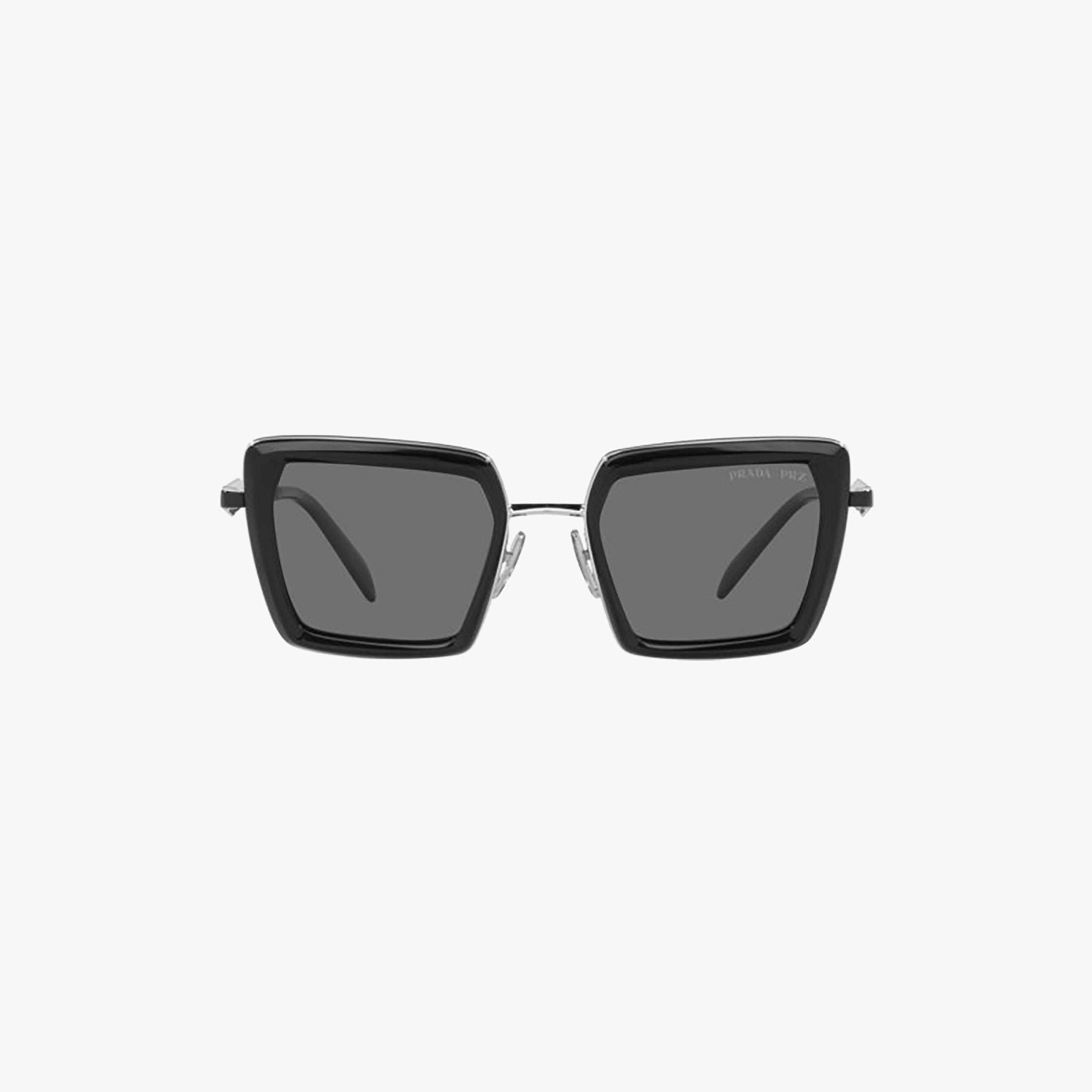نظارات شمسية مربعة رمادية من برادا للنساء | 55ZS-women-sunglasses-image-2
