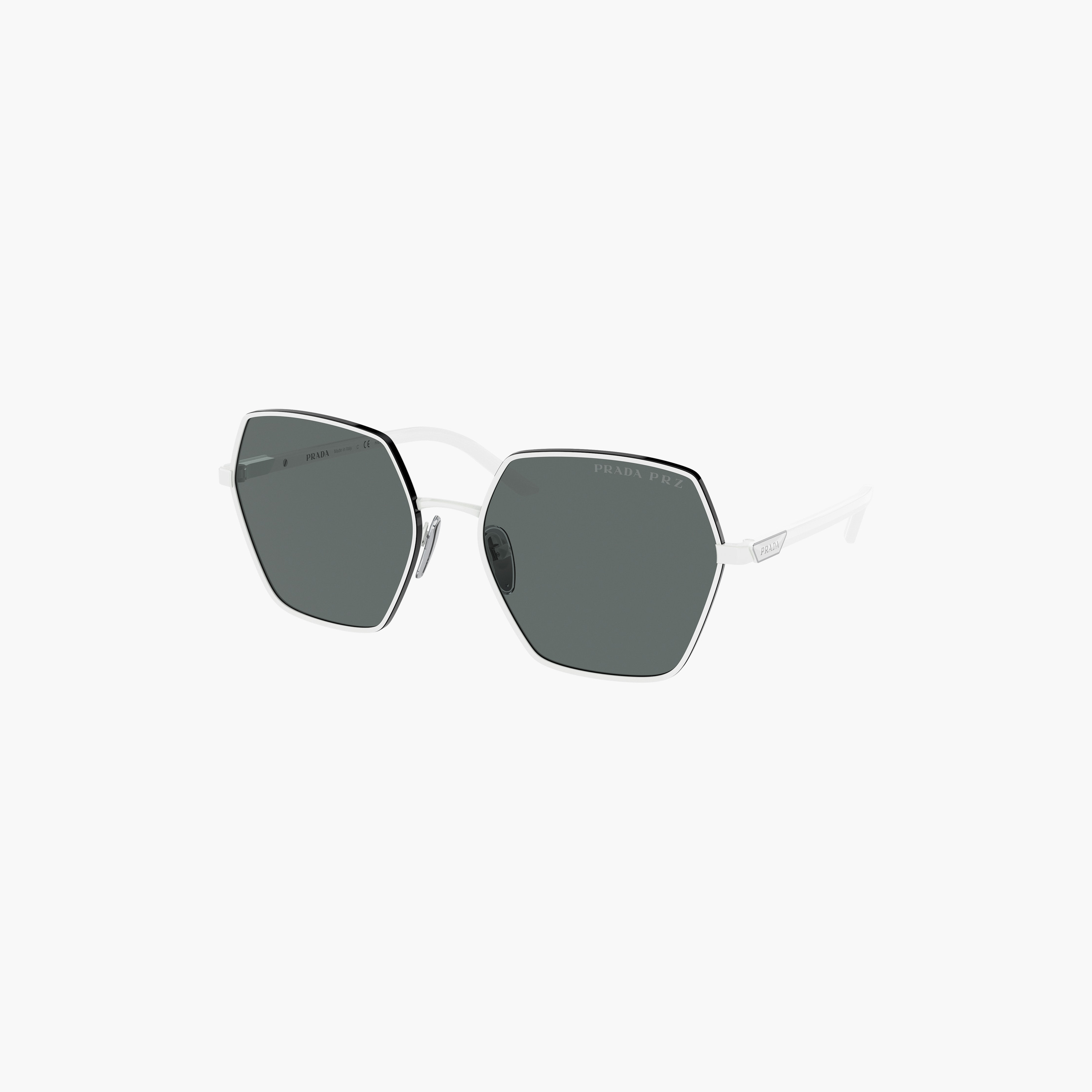 Prada Women Geometric Polorized Grey Sunglasses | 56YS-women-sunglasses-image-3