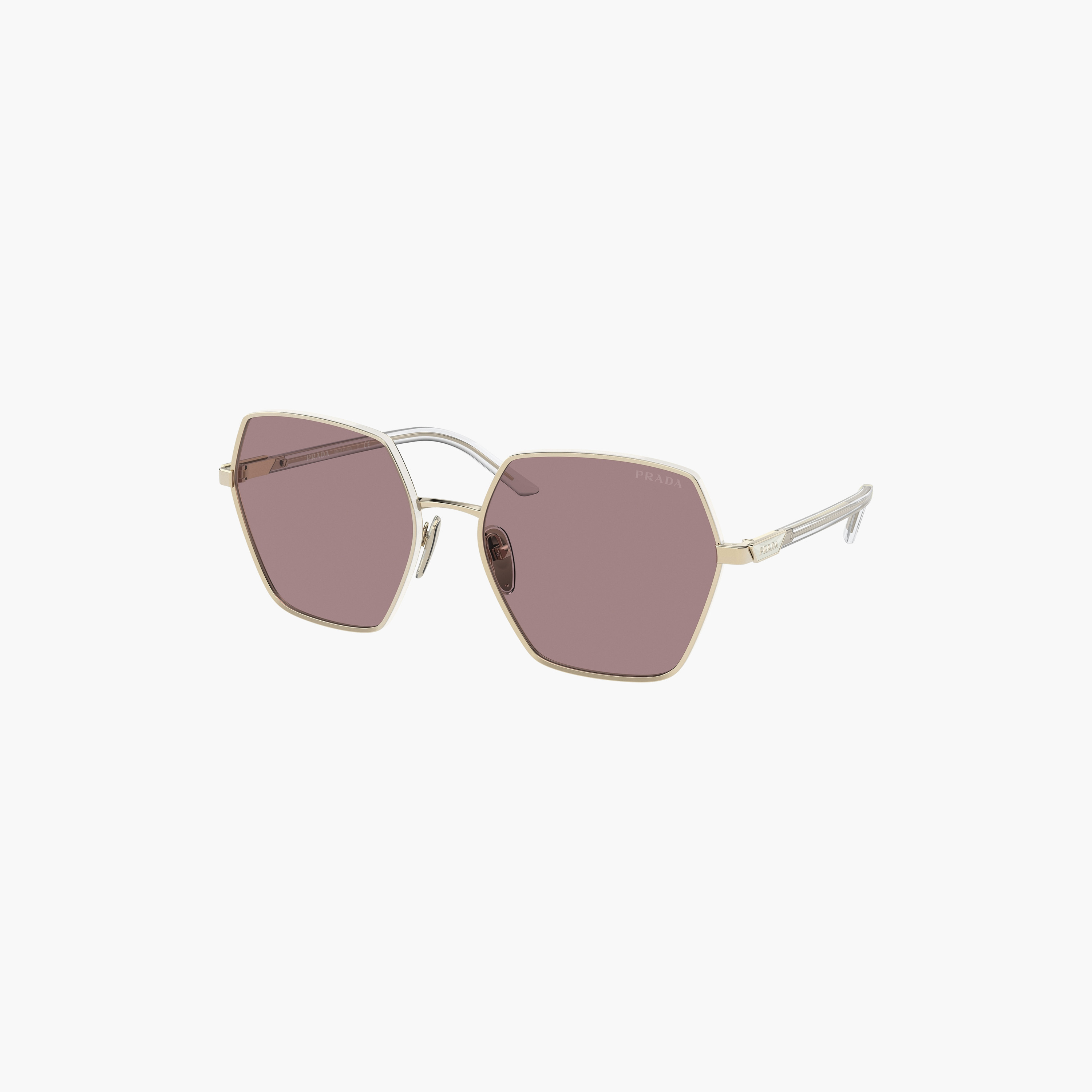 نظارات شمسية برادا بنية اللون بتصميم هندسي للنساء | 56YS-women-sunglasses-image-3