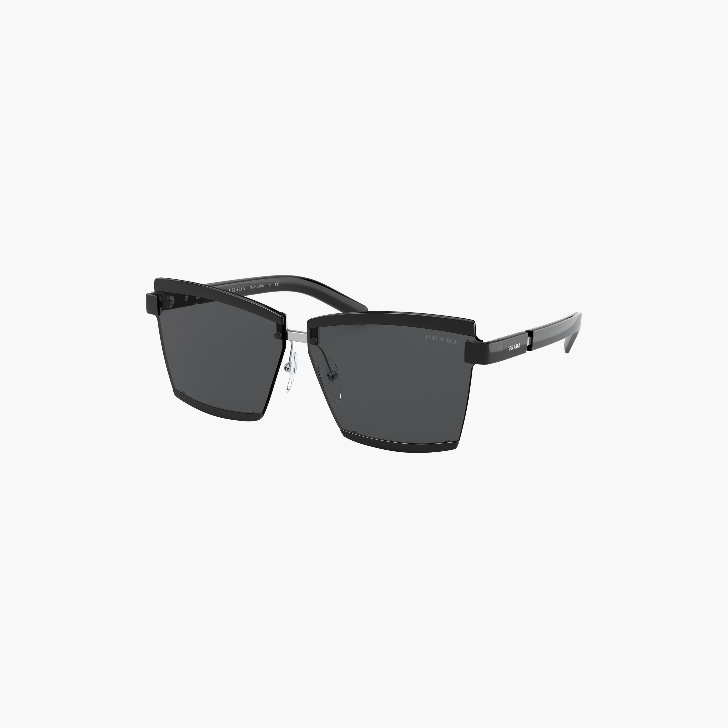 Prada Women Square Grey Sunglasses | 61XS-women-sunglasses-image-3
