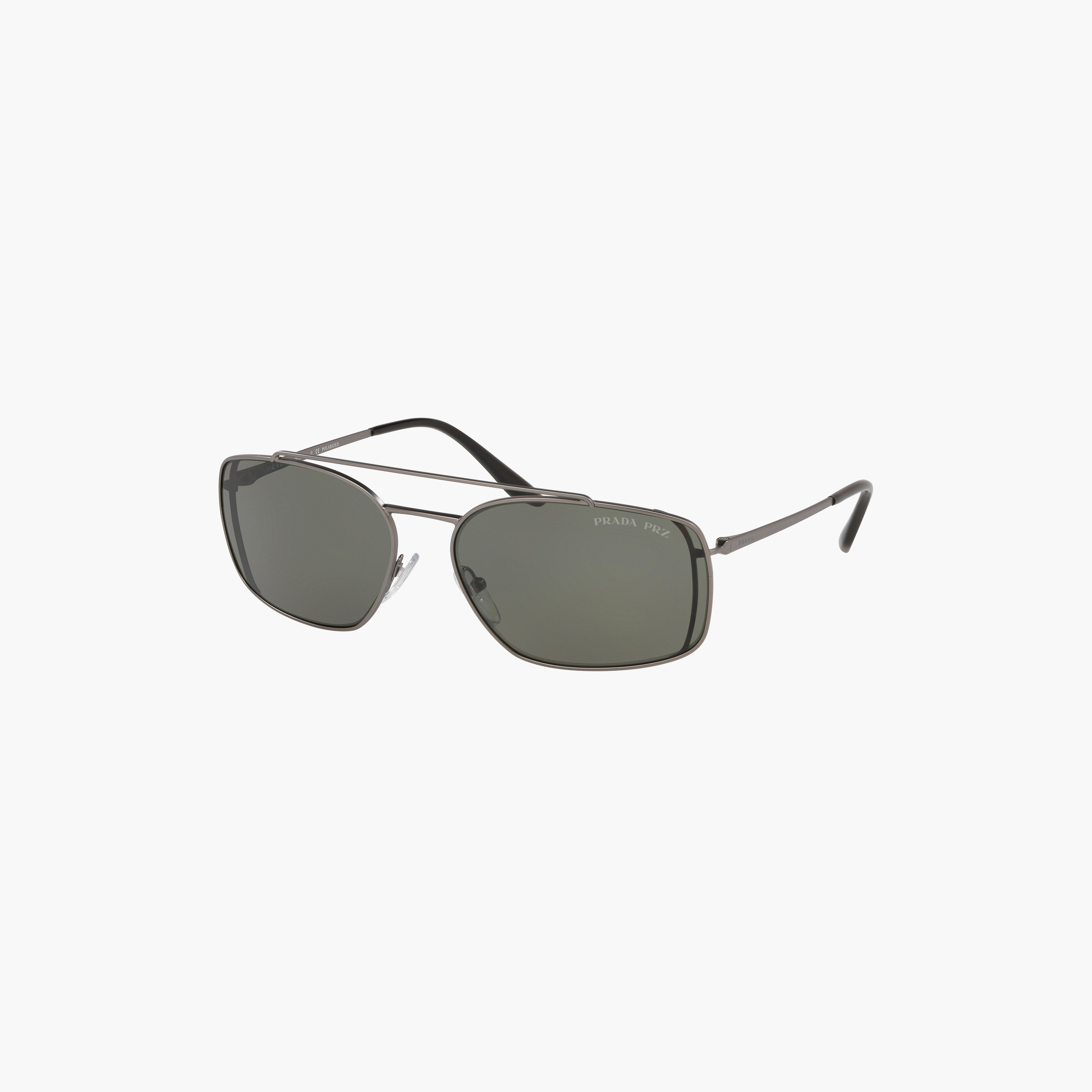 نظارات شمسية برادا للرجال من طراز Navigator باللون الأخضر المستقطب | 64VS-men-sunglasses-image-4