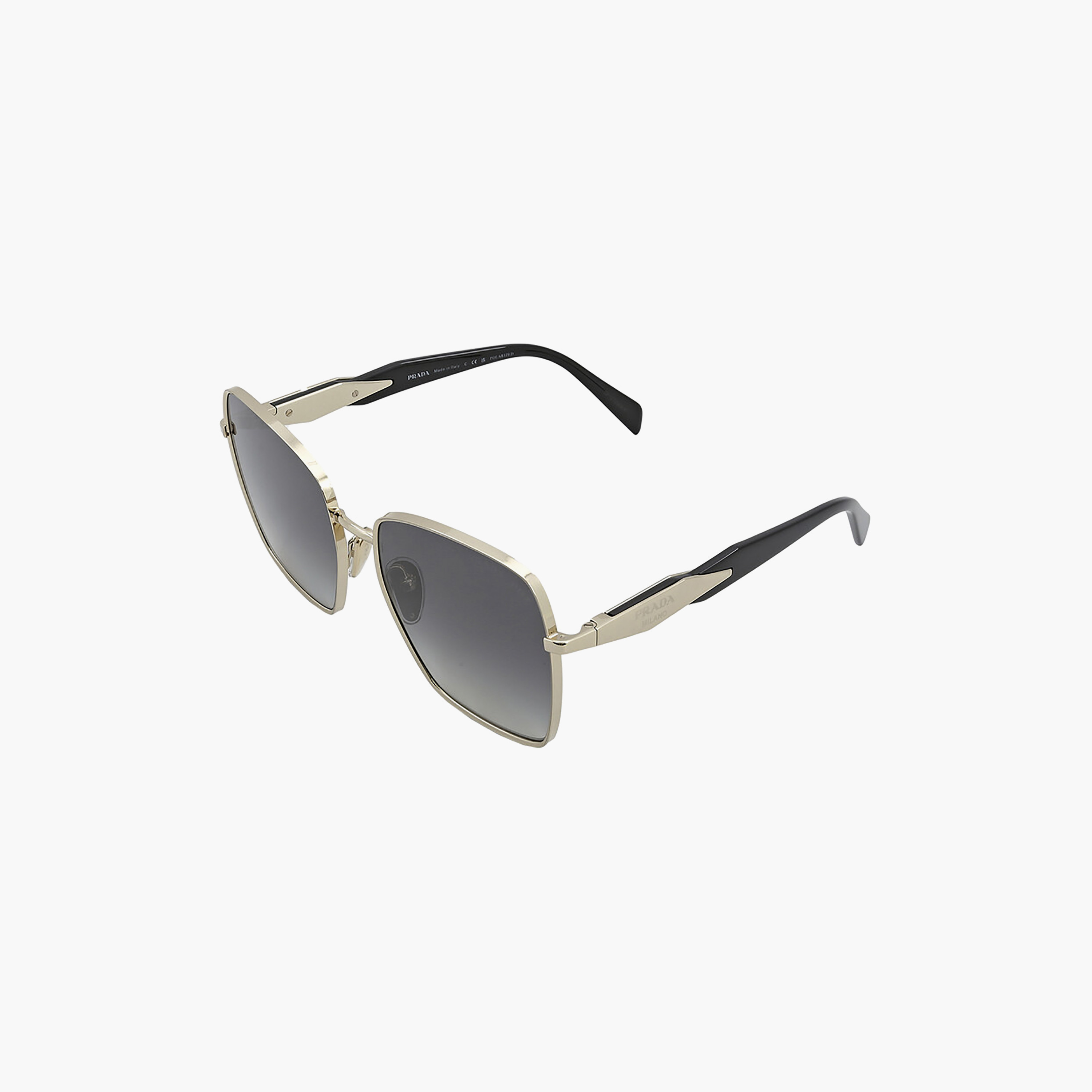 نظارات شمسية رمادية مربعة مستقطبة من برادا للنساء | 64ZS-women-sunglasses-image-3