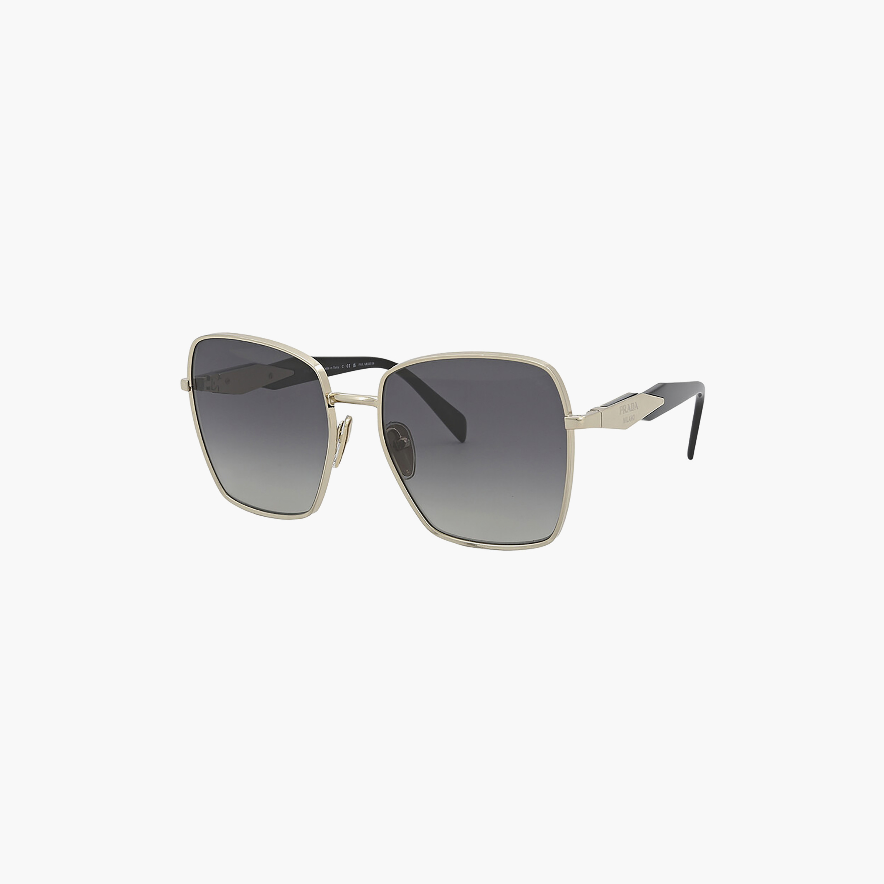نظارات شمسية رمادية مربعة مستقطبة من برادا للنساء | 64ZS-women-sunglasses-image-4