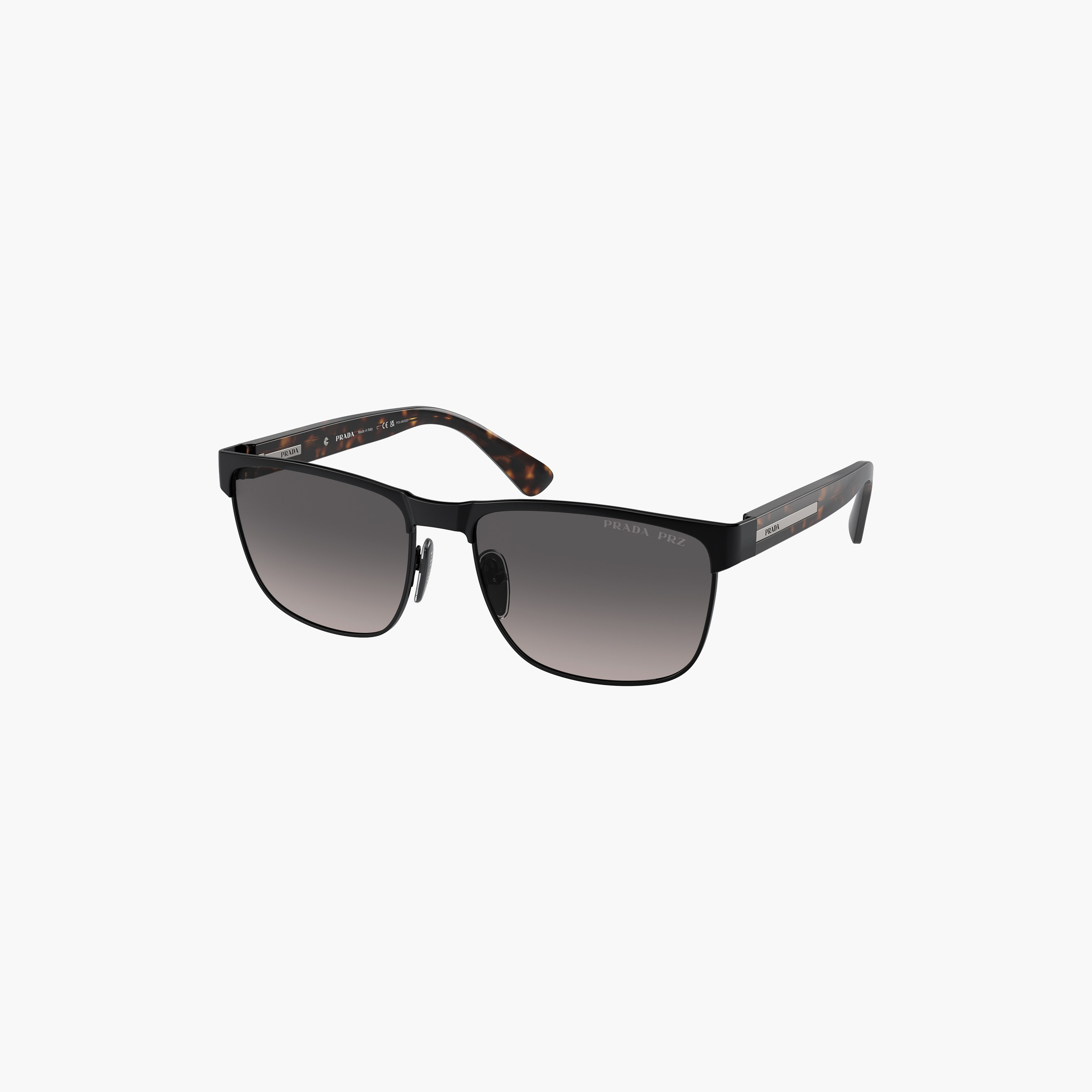 نظارات شمسية برادا رجالية مستطيلة رمادية مستقطبة | 66ZS-men-sunglasses-image-3
