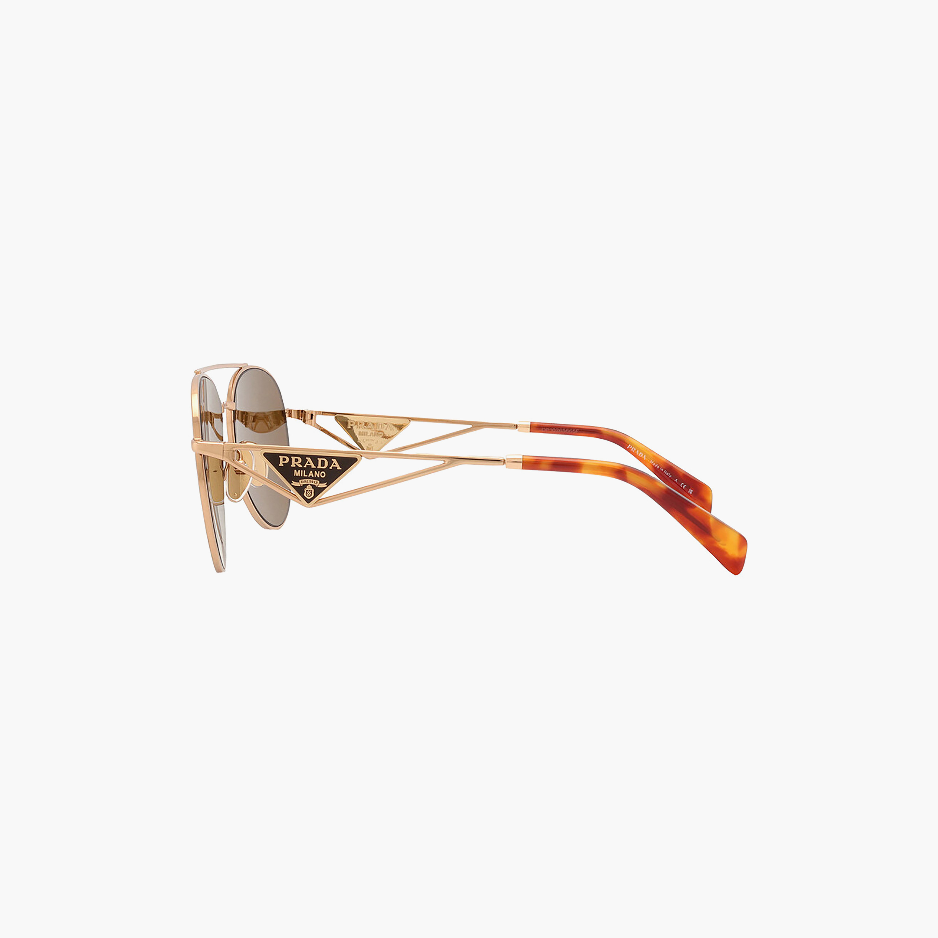 نظارات شمسية برادا النسائية بتصميم طيار بني | 73ZS-women-sunglasses-image-2