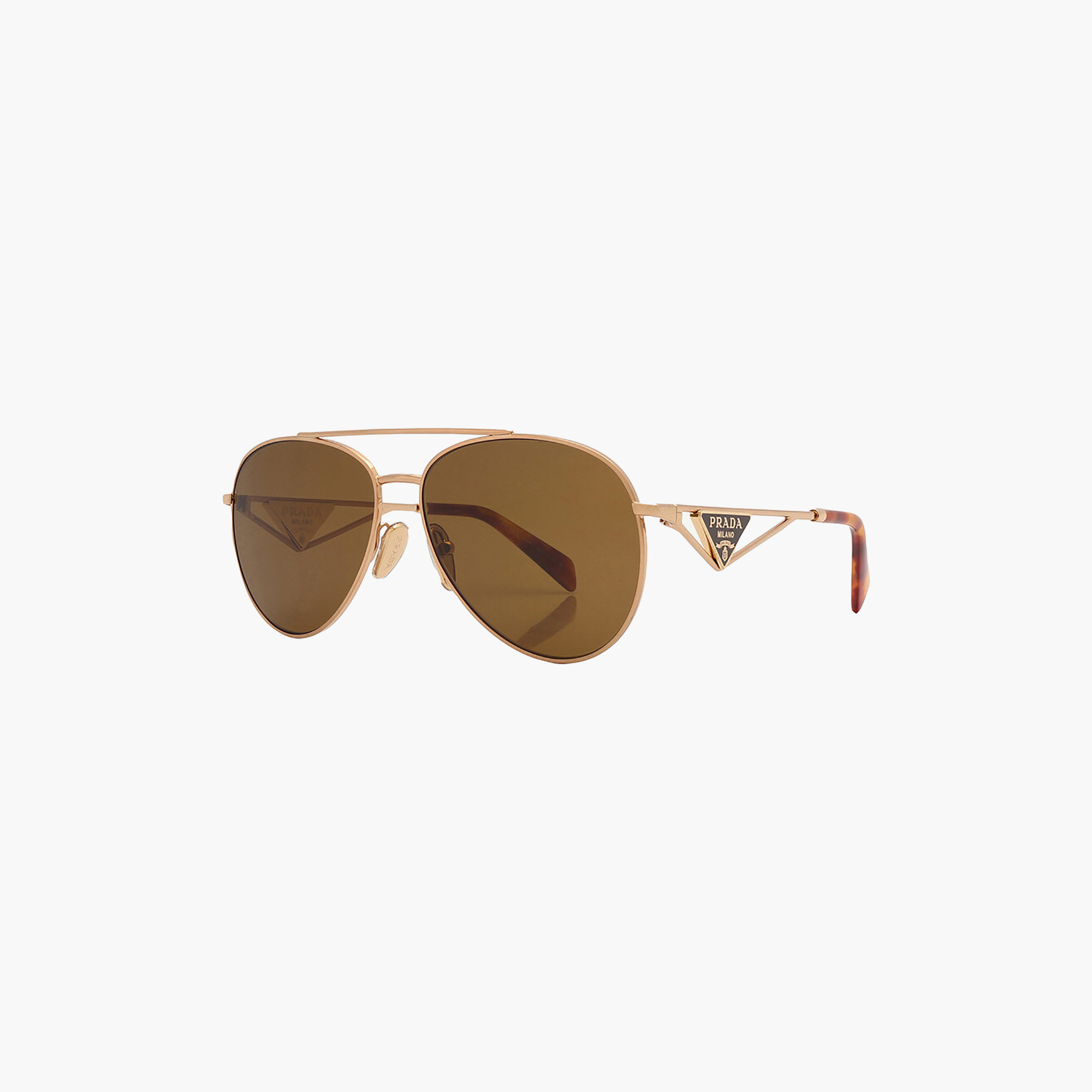 نظارات شمسية برادا النسائية بتصميم طيار بني | 73ZS-women-sunglasses-image-3