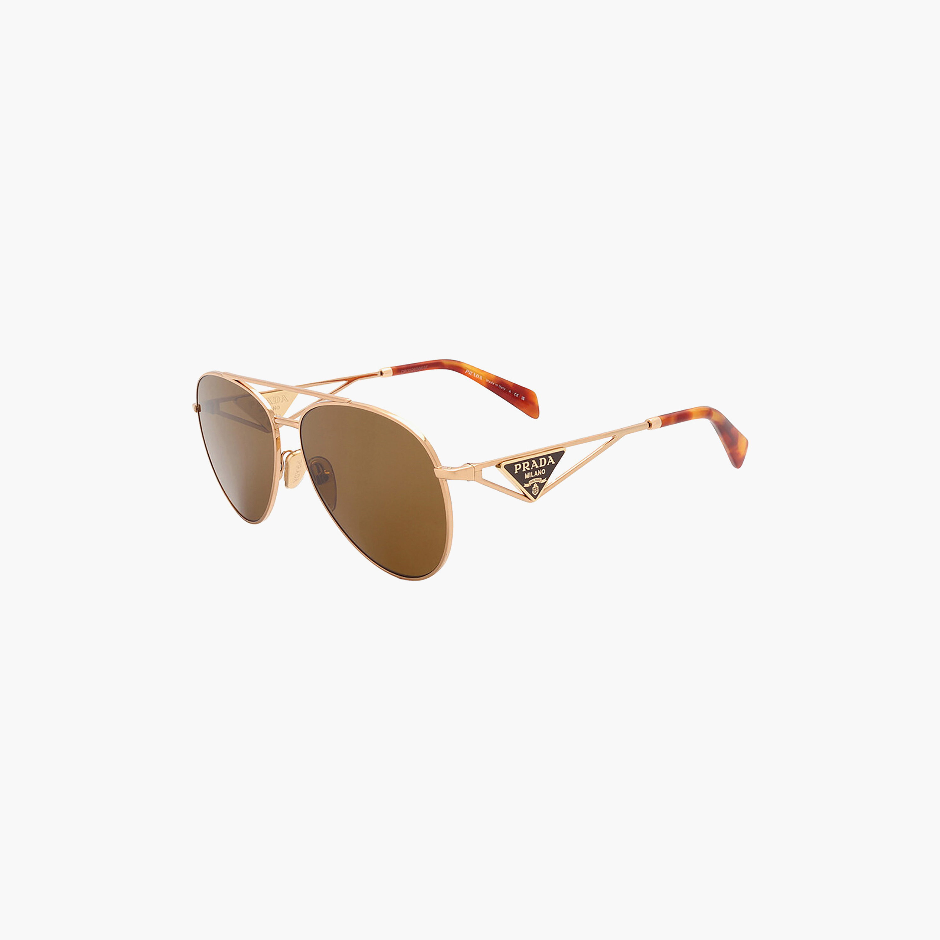 نظارات شمسية برادا النسائية بتصميم طيار بني | 73ZS-women-sunglasses-image-4