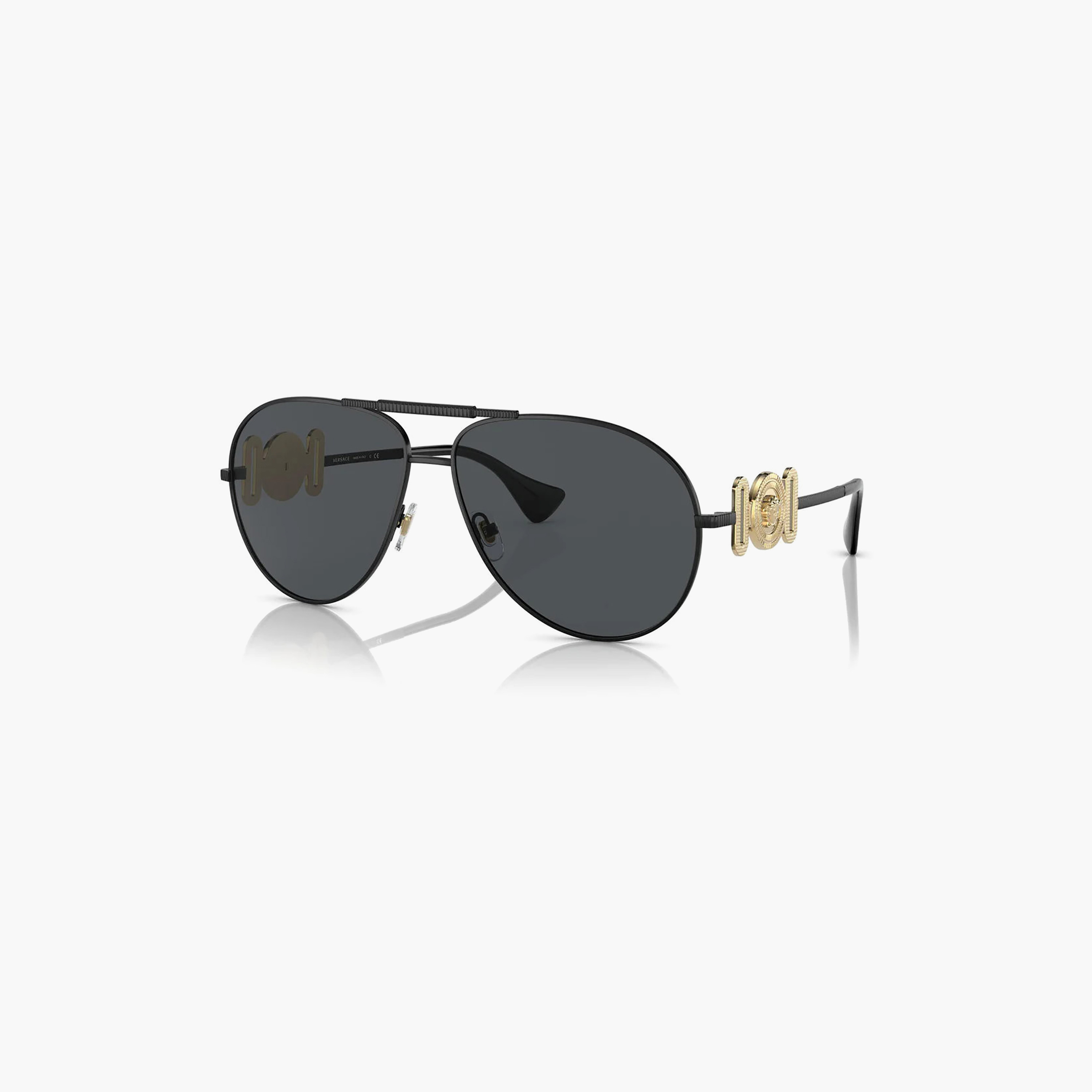 Versace Unisex Aviator Grey Sunglasses | 2249-men-sunglasses-image-1