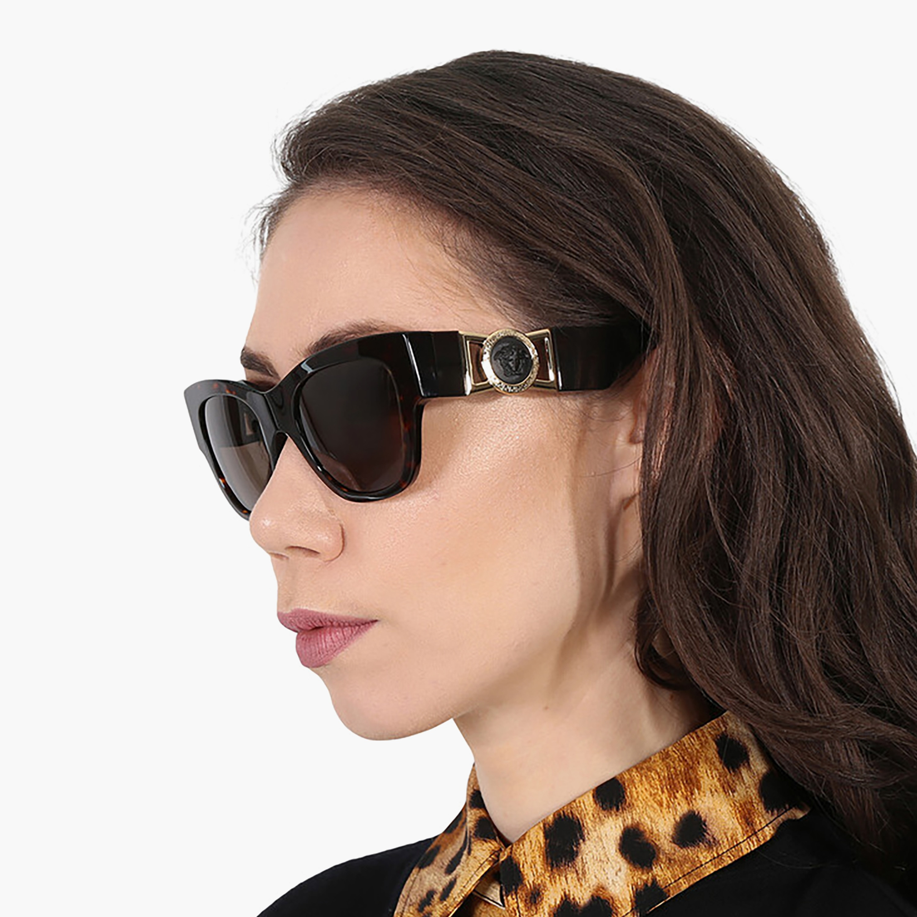 نظارات شمسية بنية اللون بتصميم عين القطة من فرزاتشي للنساء | 4415U-women-sunglasses-image-5