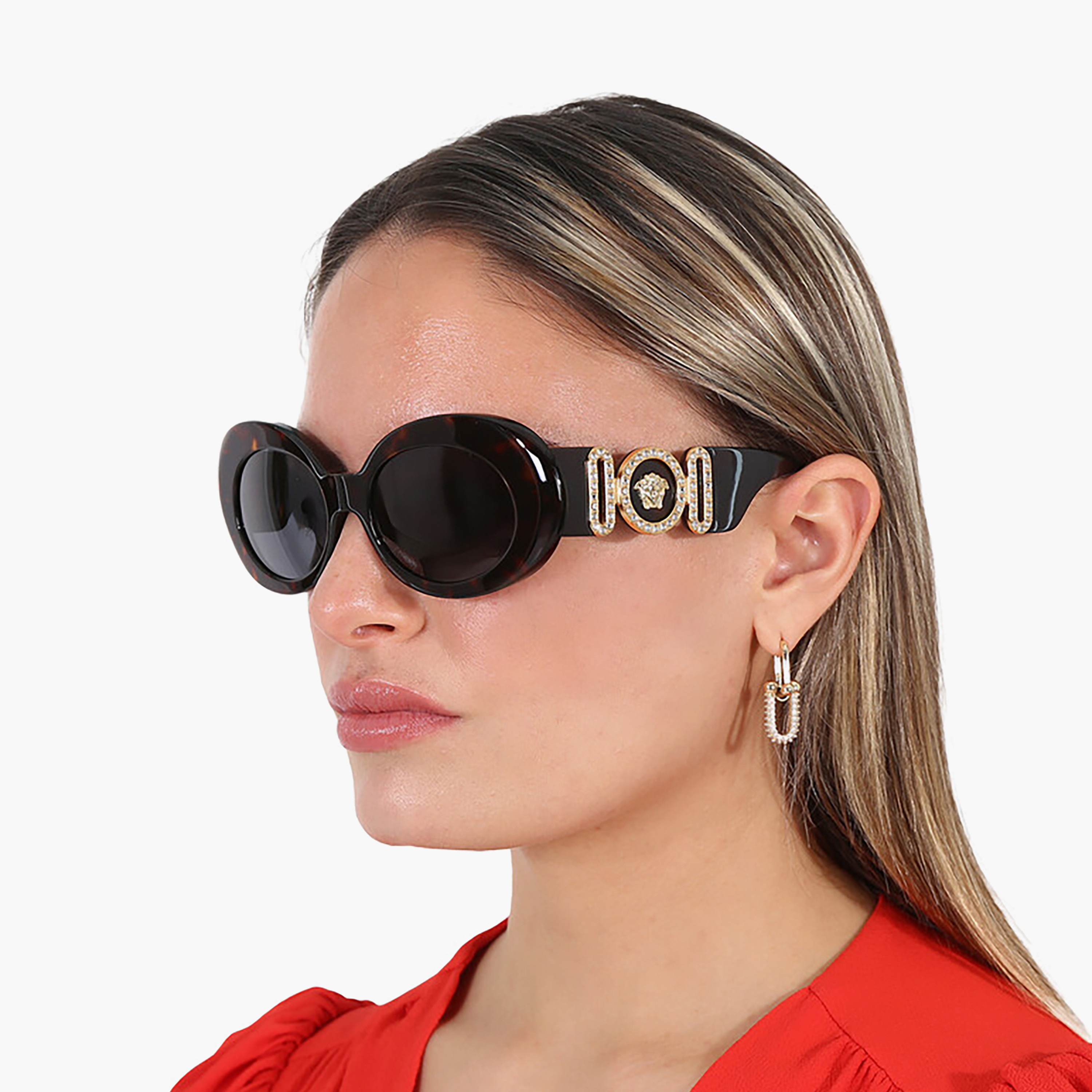 نظارات شمسية نسائية من فرزاتشي، بيضاوية الشكل، رمادية اللون | 4426BU-women-sunglasses-image-5