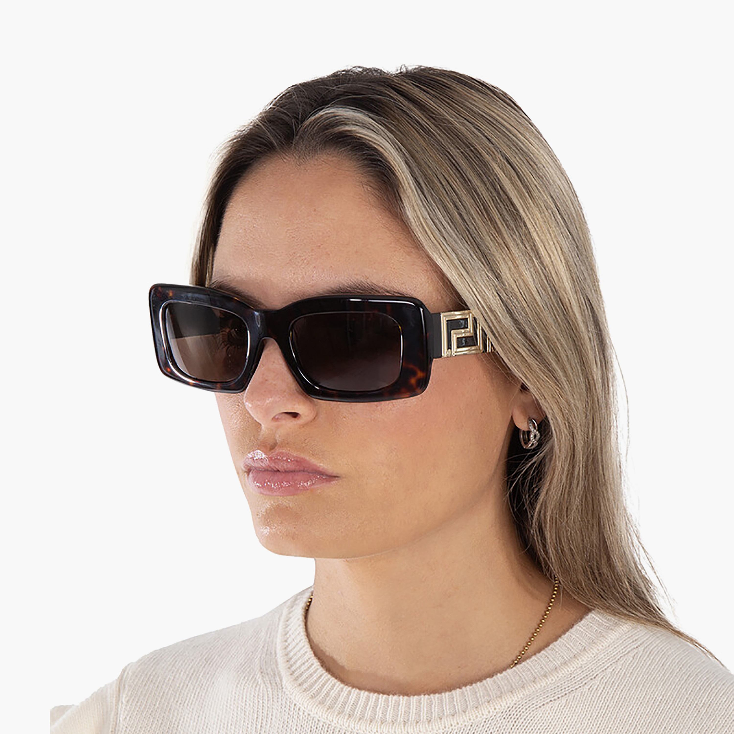 نظارات شمسية مستطيلة بنية اللون من فرزاتشي للنساء | 4444U-women-sunglasses-image-5