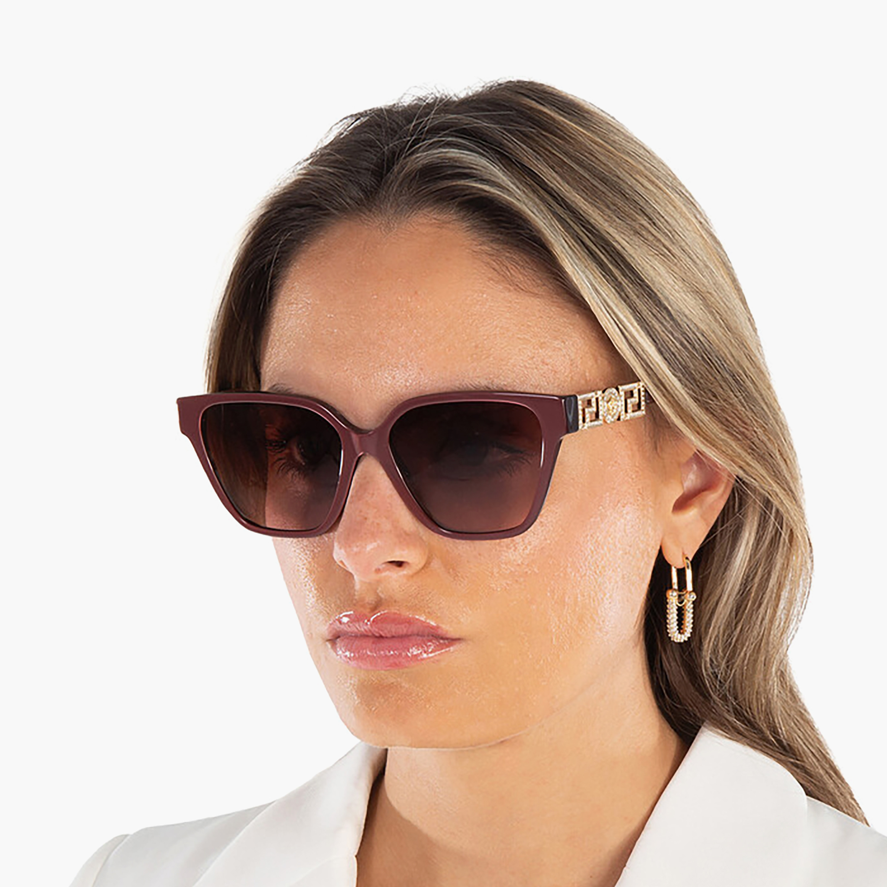 نظارات شمسية بنية اللون بتصميم عين القطة من فرزاتشي للنساء | 4471B-women-sunglasses-image-5