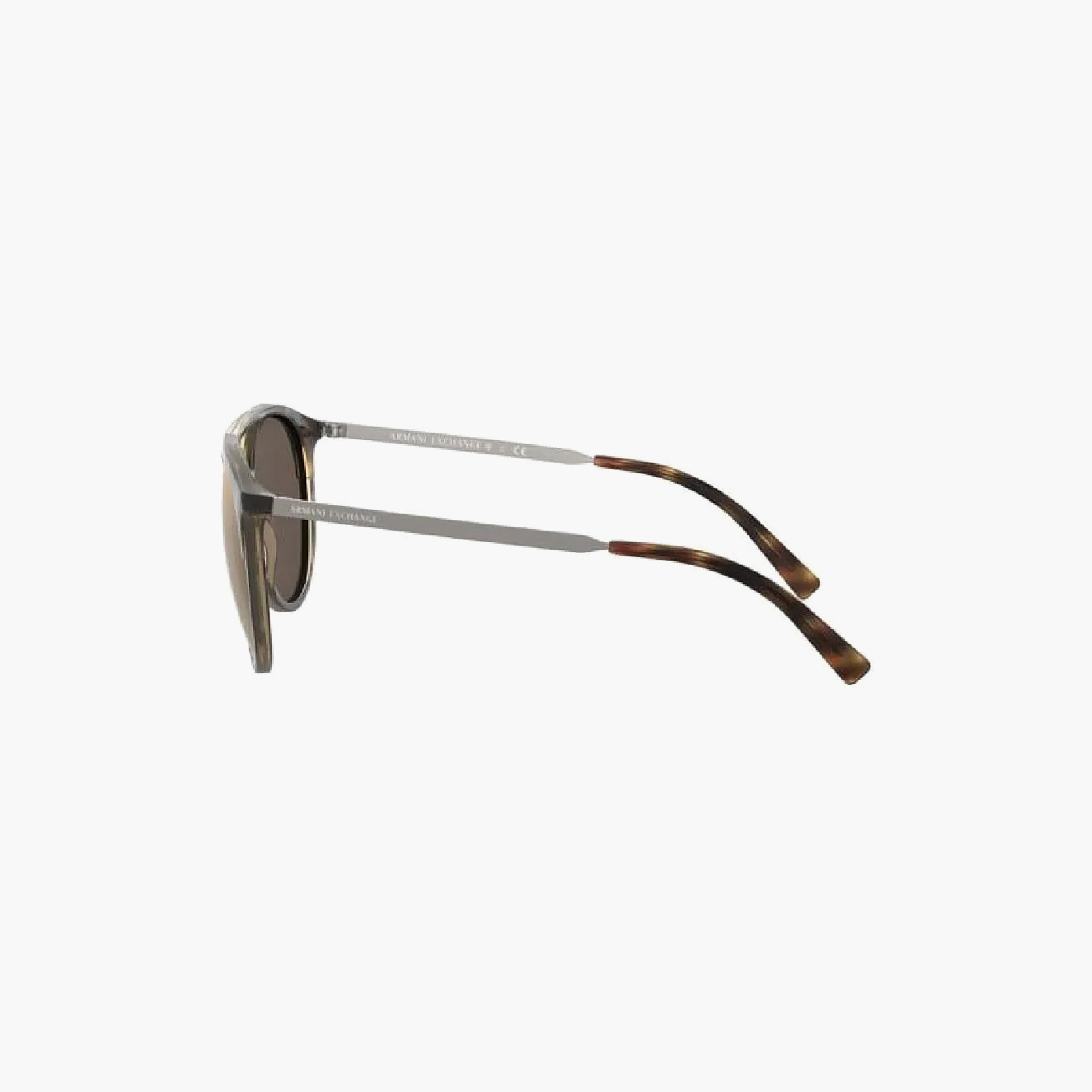 نظارات شمسية دائرية بنية اللون للرجال من أرماني إكستشينج | 4092S-men-sunglasses-image-2