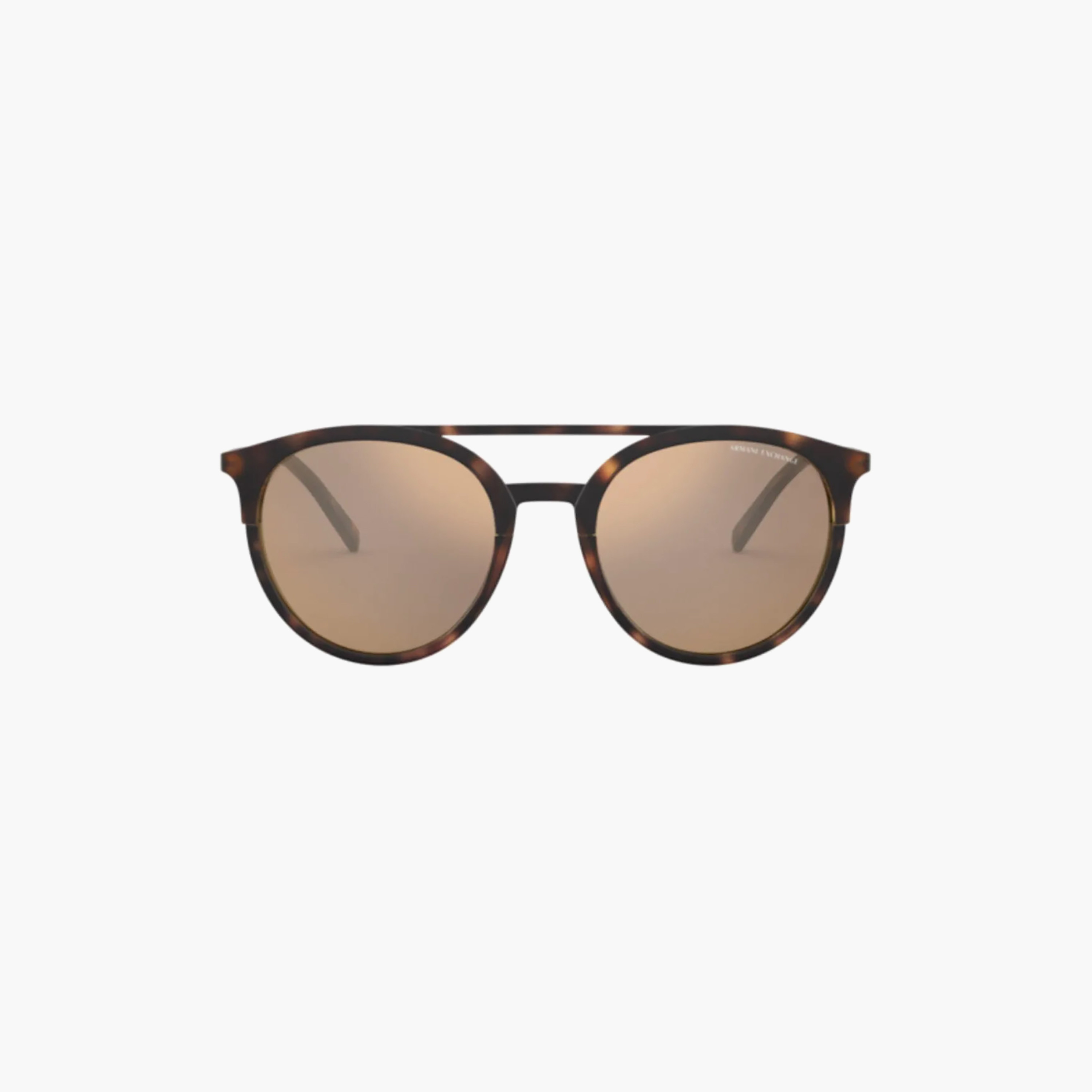 نظارات شمسية دائرية بنية اللون للرجال من أرماني إكستشينج | 4092S-men-sunglasses-image-3