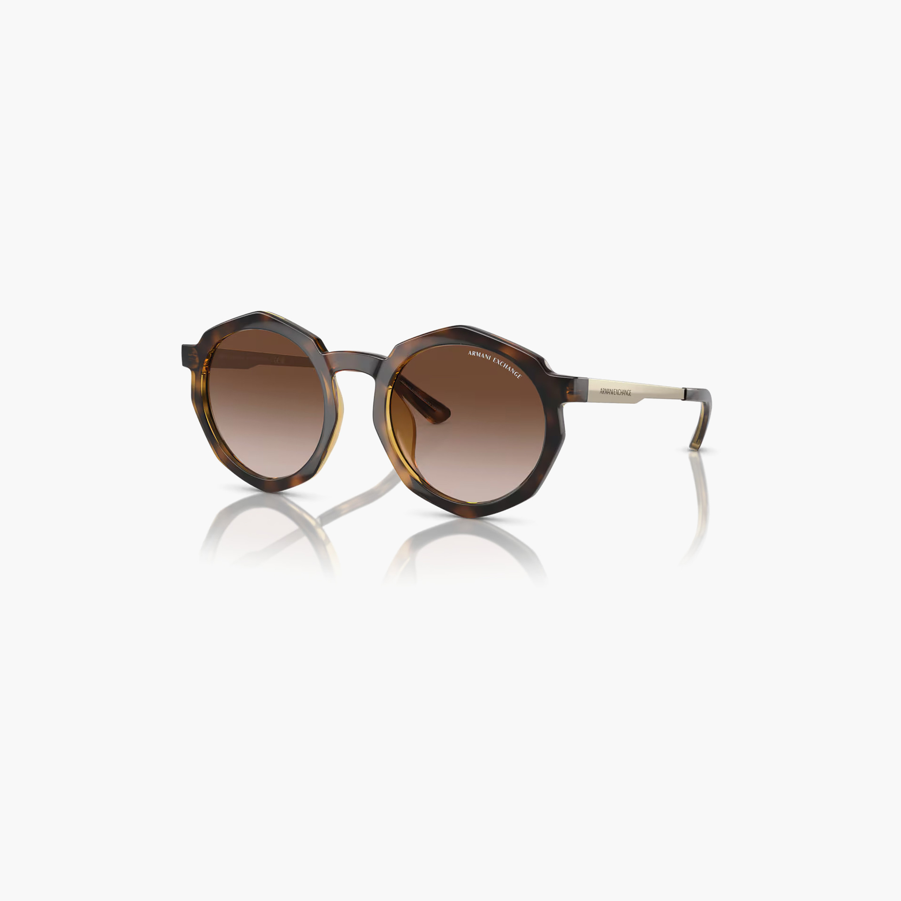 نظارات شمسية رجالية من أرماني إكستشينج بتصميم طيار بني | 4132SU-men-sunglasses-image-1