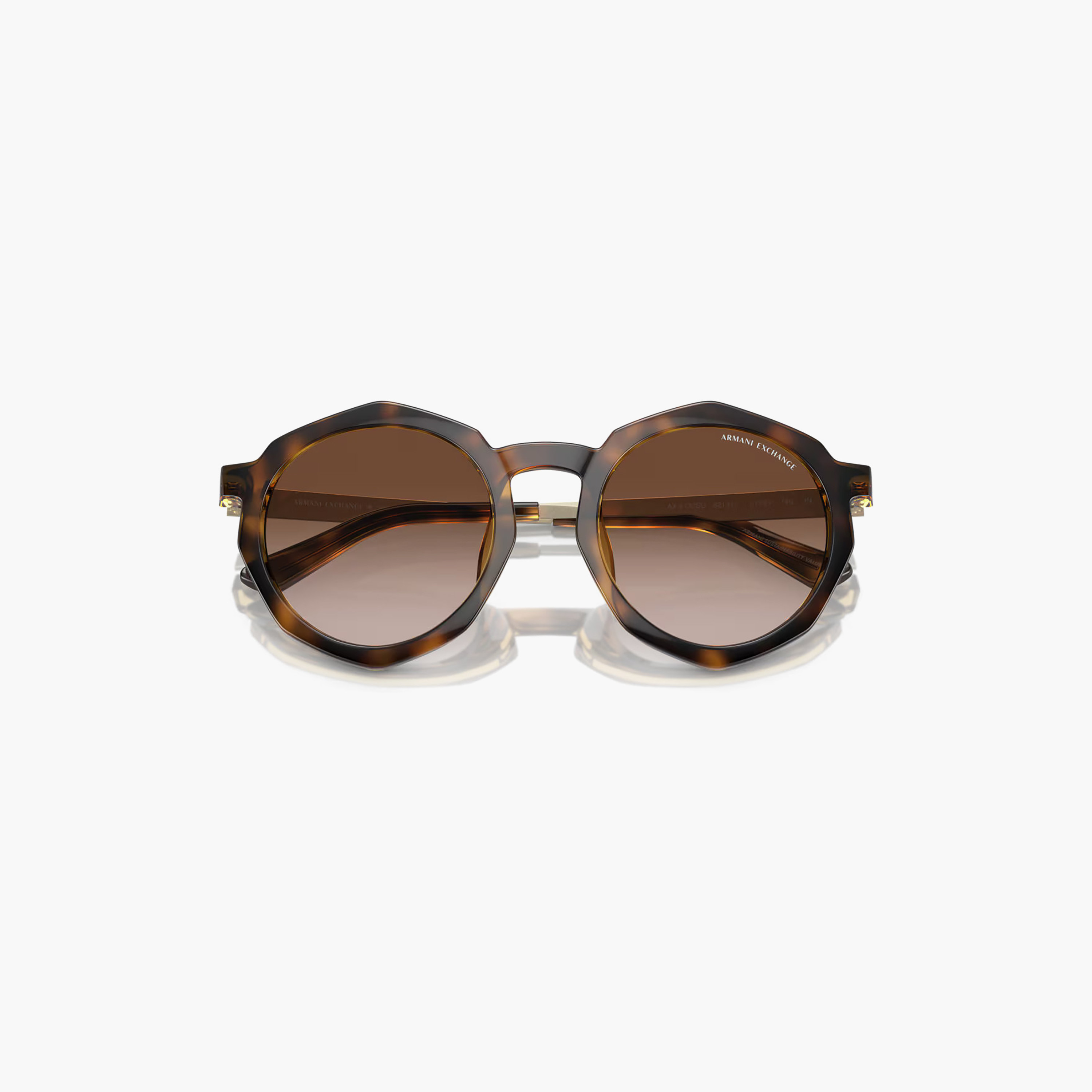نظارات شمسية رجالية من أرماني إكستشينج بتصميم طيار بني | 4132SU-men-sunglasses-image-3