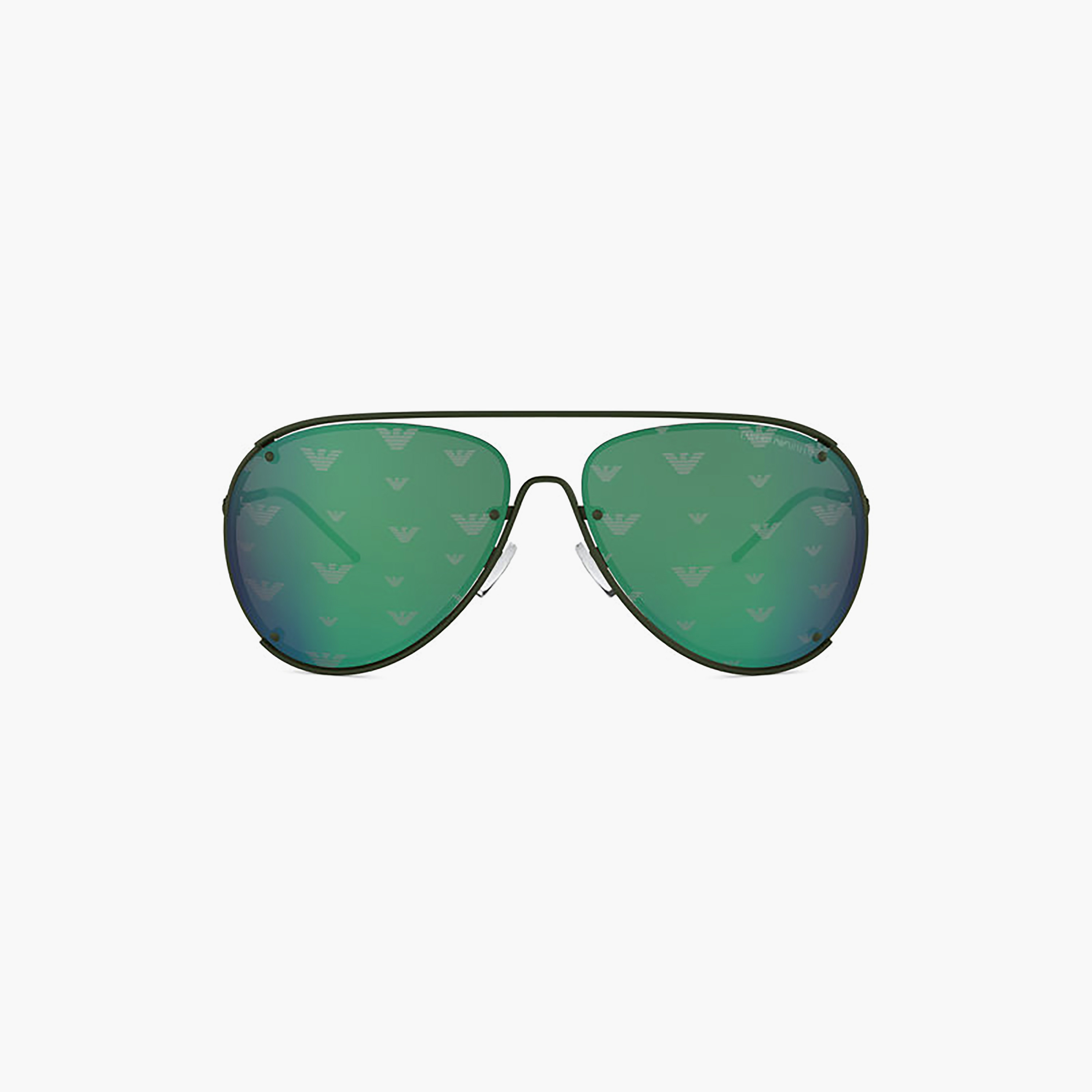 نظارات شمسية رجالية من إمبوريو أرماني بتصميم طيار أخضر | 2073-men-sunglasses-image-3
