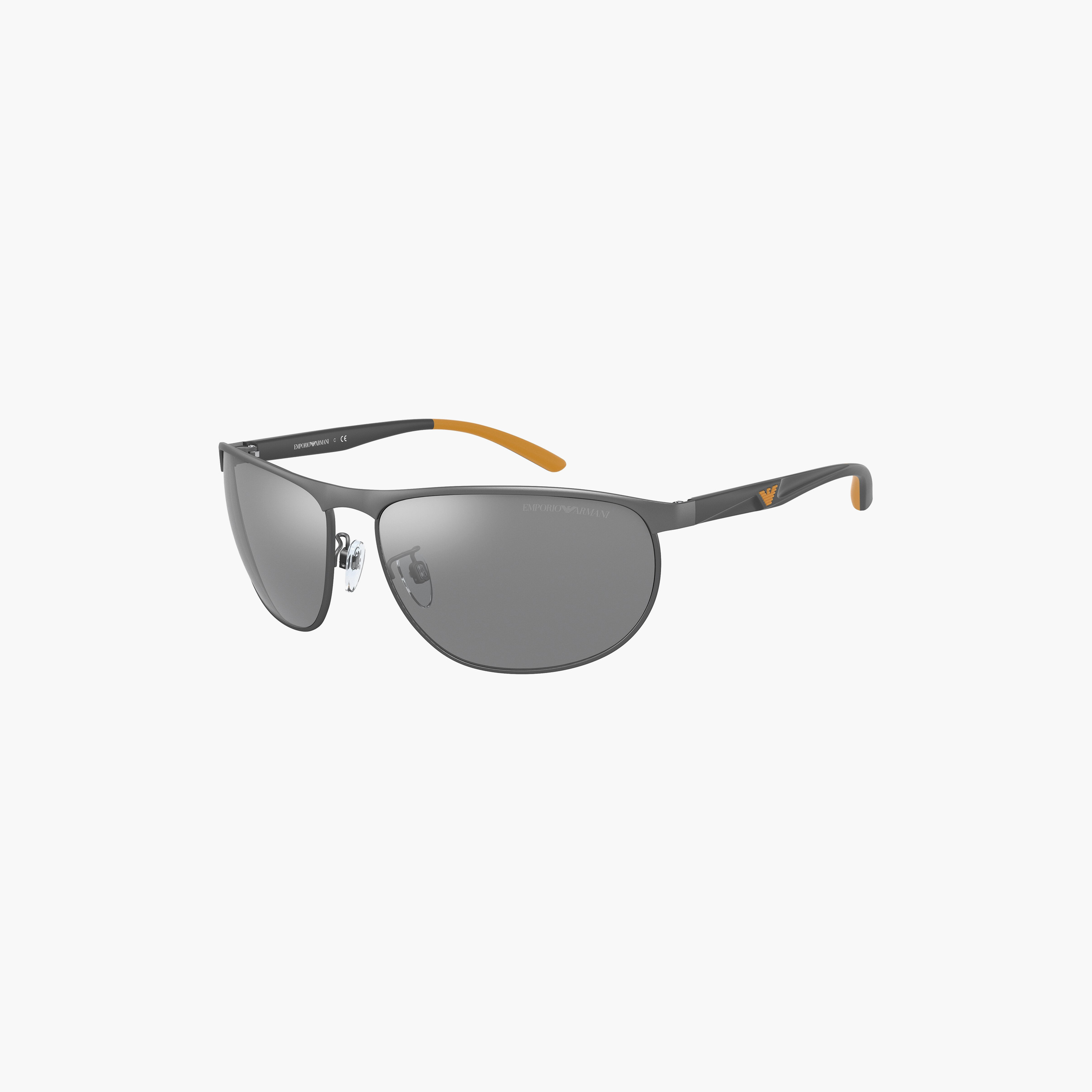 نظارات شمسية رمادية بيضاوية الشكل للرجال من إمبوريو أرماني | 2124-men-sunglasses-image-1