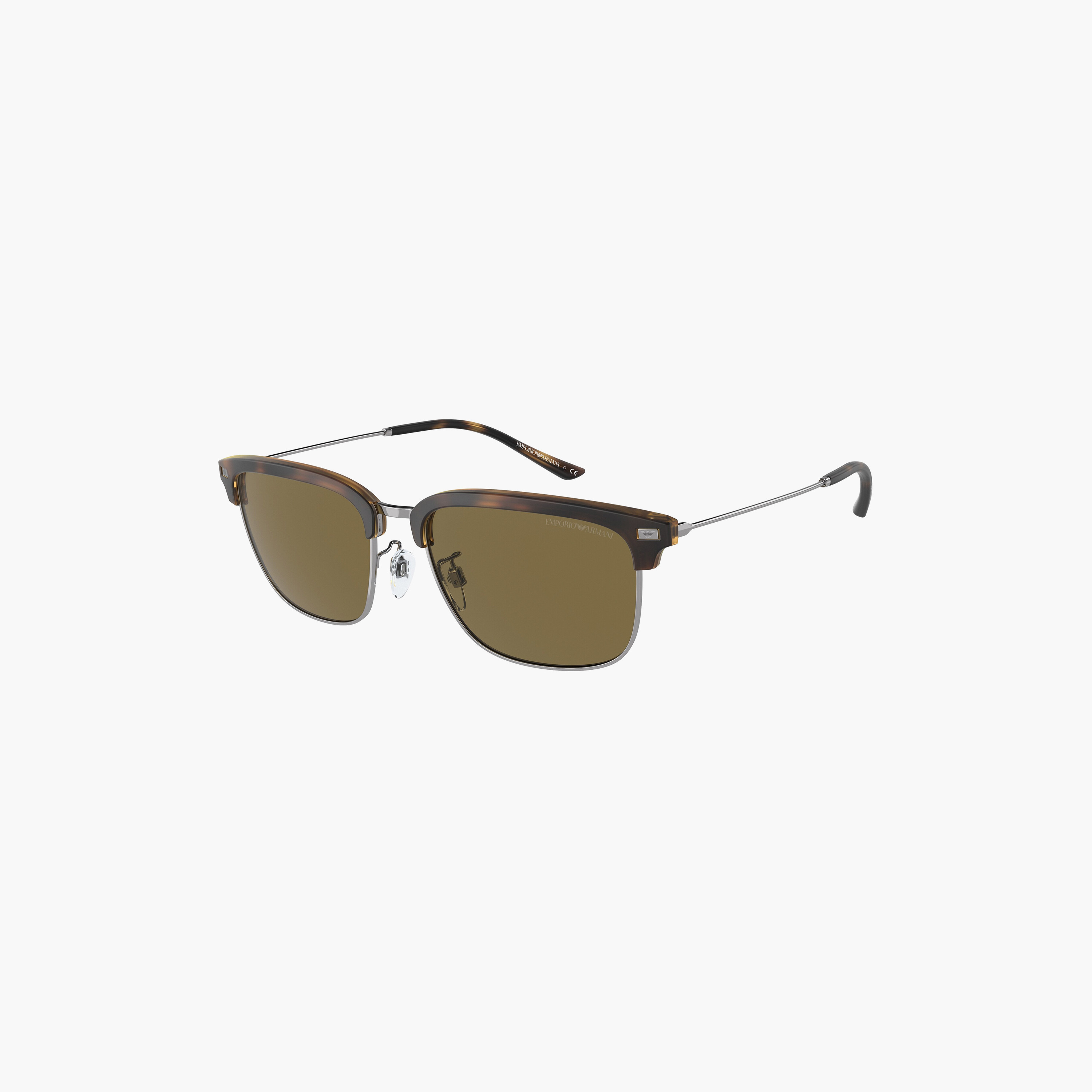 نظارات شمسية رجالية من إمبوريو أرماني، طراز كلوب ماستر، لون بني | 4180-men-sunglasses-image-1