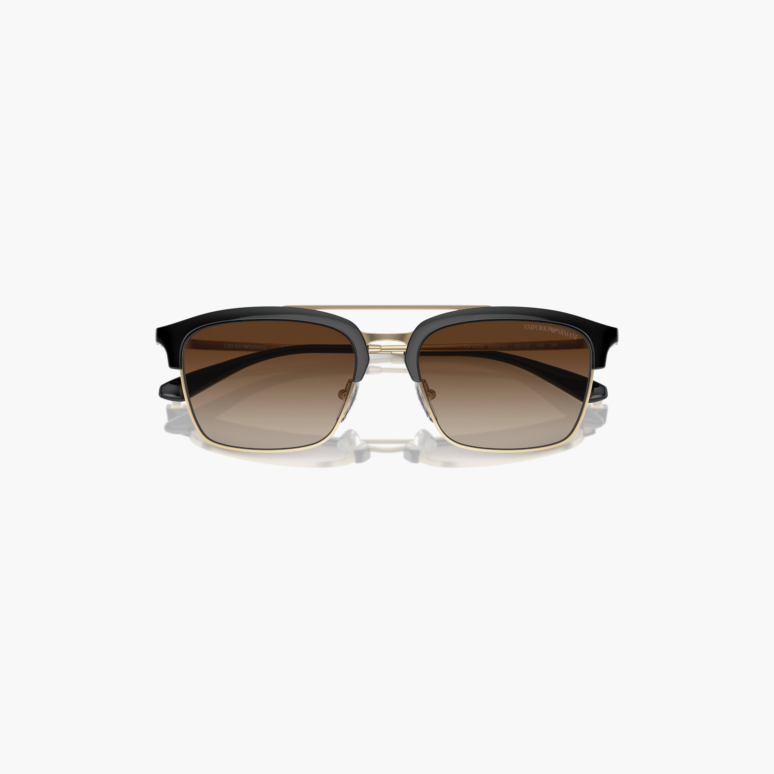 Emporio Armani Men Clubmaster Brown Sunglasses | 4228-men-sunglasses-image-3