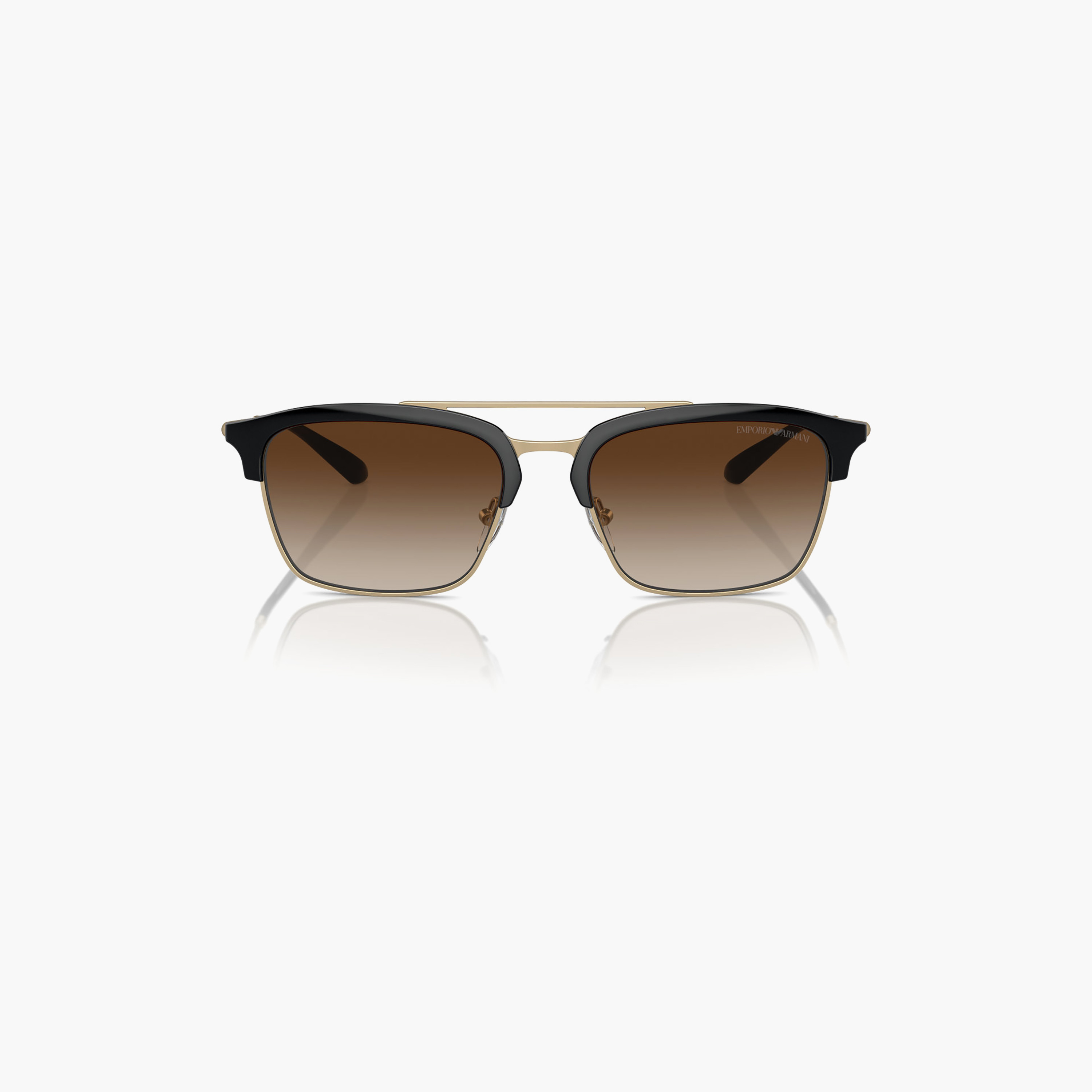 Emporio Armani Men Clubmaster Brown Sunglasses | 4228-men-sunglasses-image-4