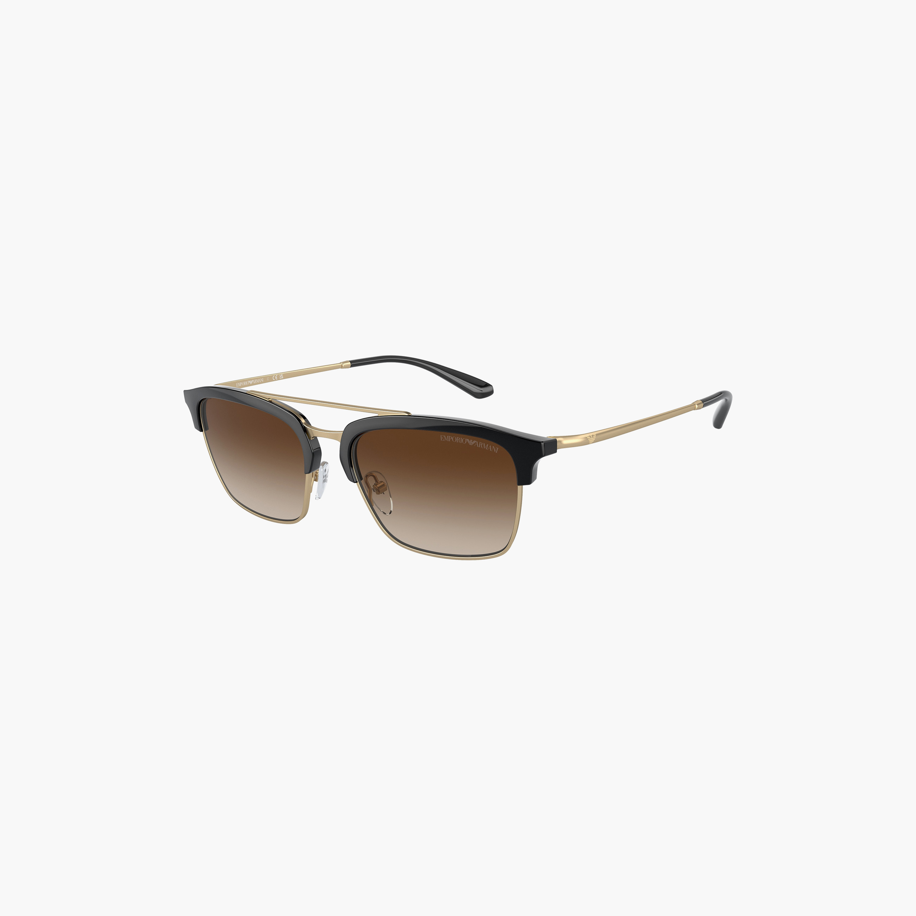 Emporio Armani Men Clubmaster Brown Sunglasses | 4228-men-sunglasses-image-5