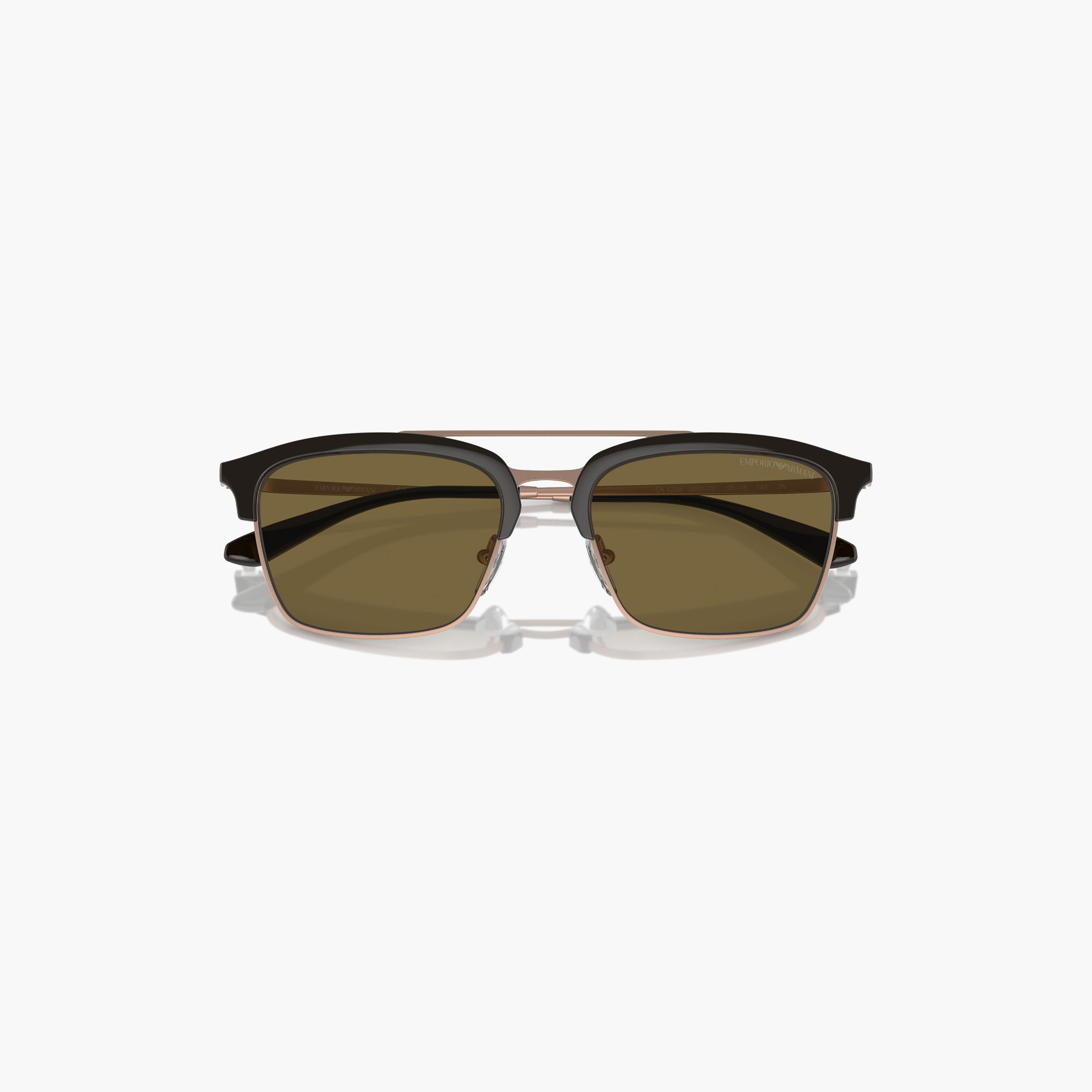 Emporio Armani Men Clubmaster Brown Sunglasses | 4228-men-sunglasses-image-3