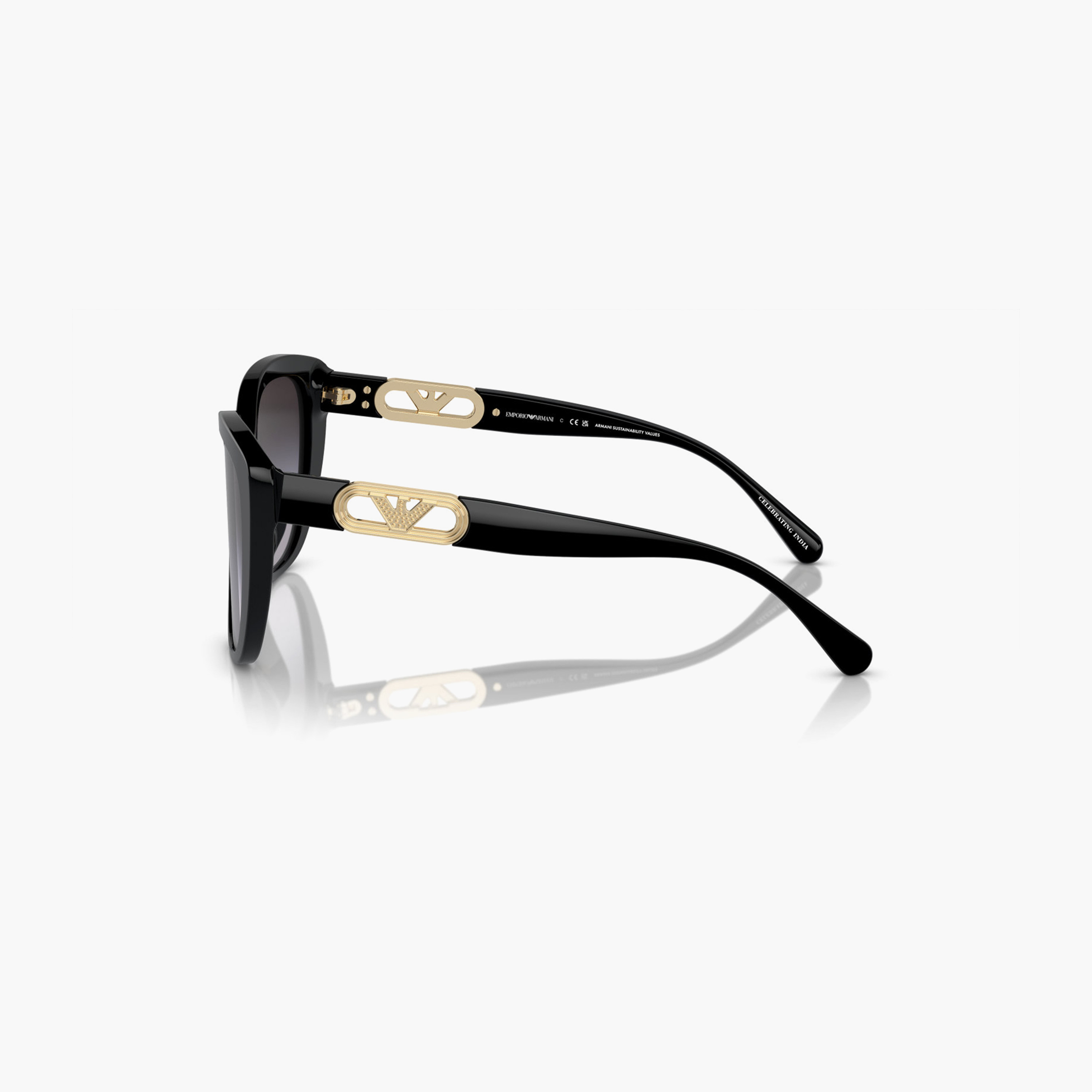 Emporio Armani Women Cat Eye Grey Sunglasses | 4214U-women-sunglasses-image-2