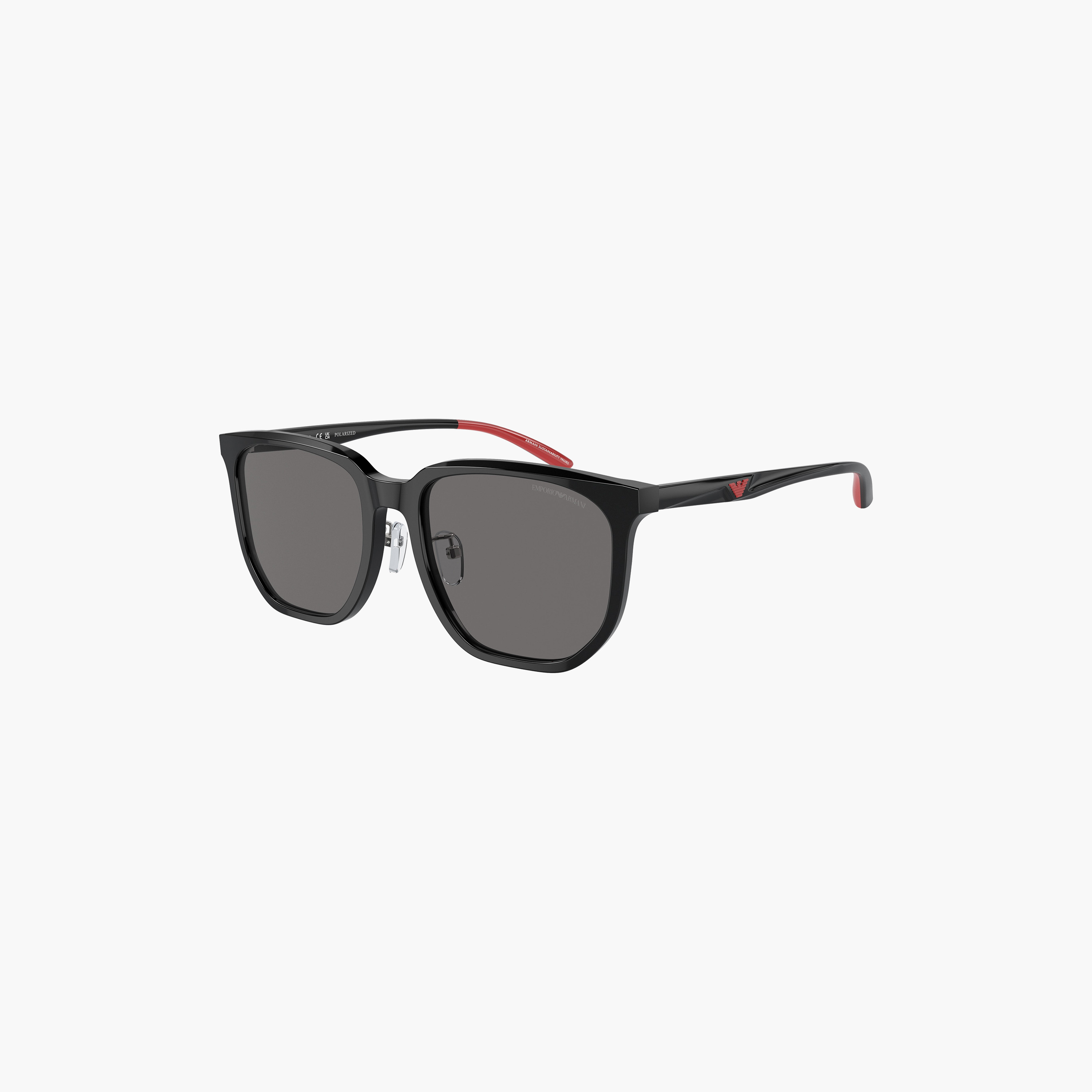 نظارات شمسية مربعة رمادية مستقطبة للرجال من إمبوريو أرماني | 4215D-men-sunglasses-image-5