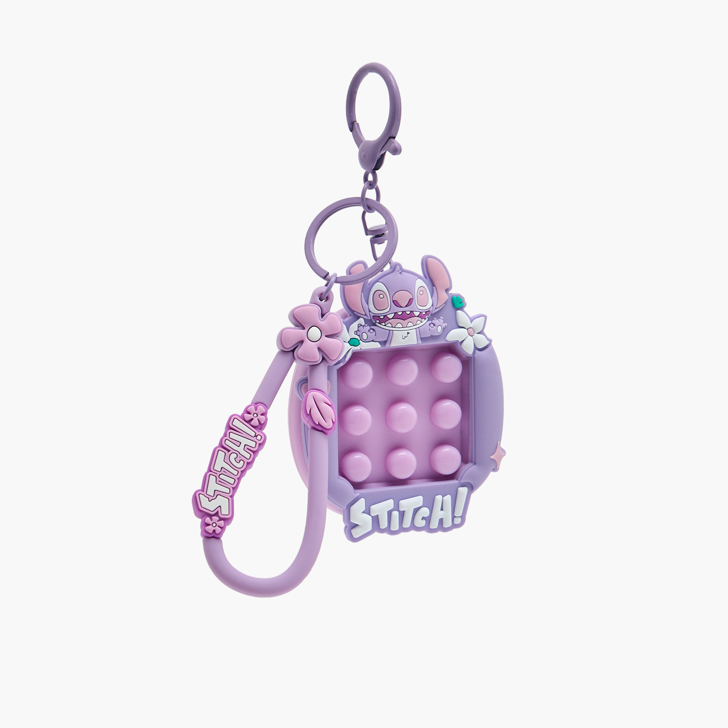 Disney Fidget Keychain with Stitch Detail-girls-accessories-keyringsandbagcharms-image-1
