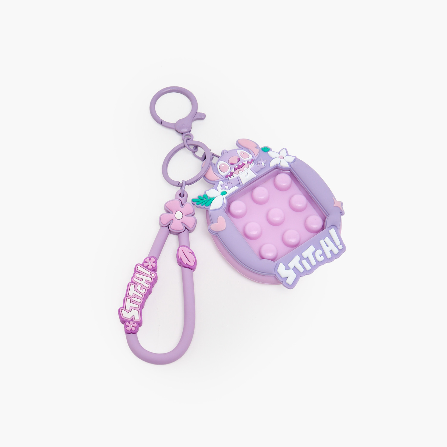 Disney Fidget Keychain with Stitch Detail-girls-accessories-keyringsandbagcharms-image-3